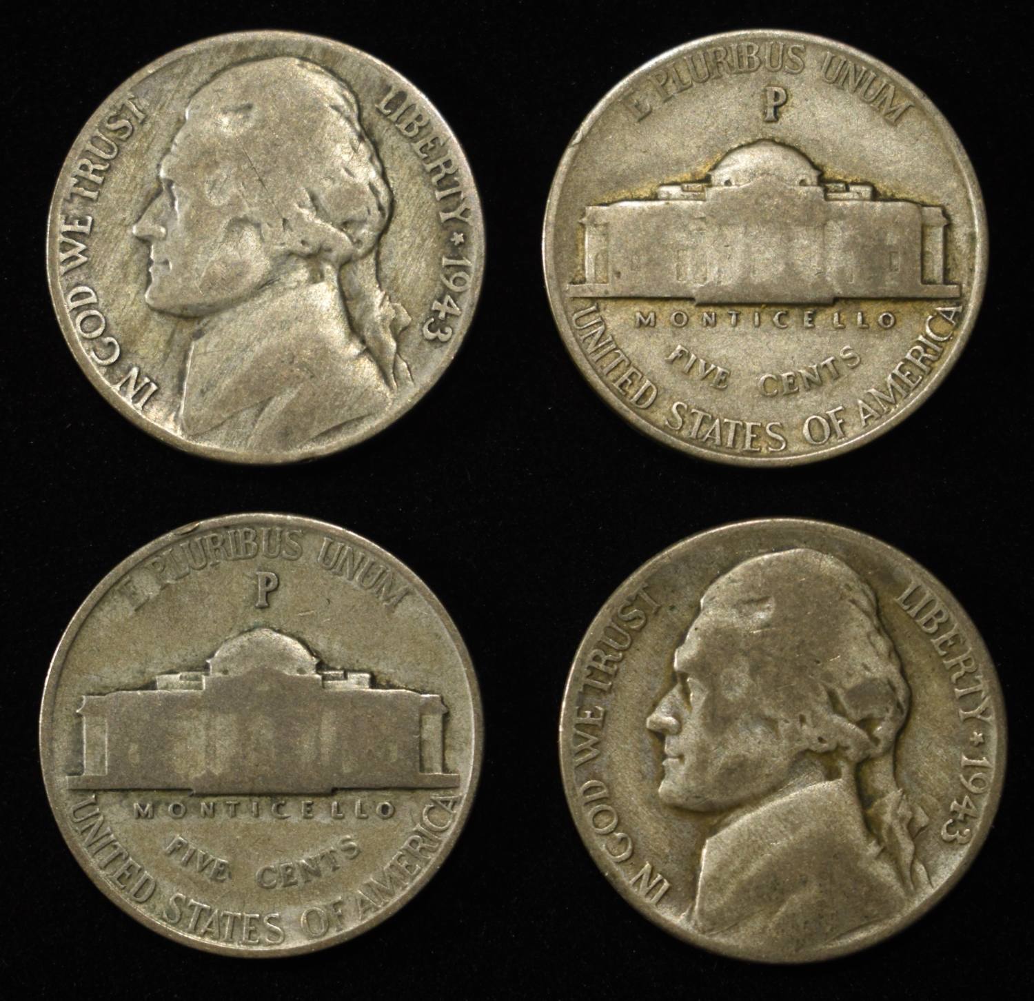 (50) JEFFERSON WAR NICKELS