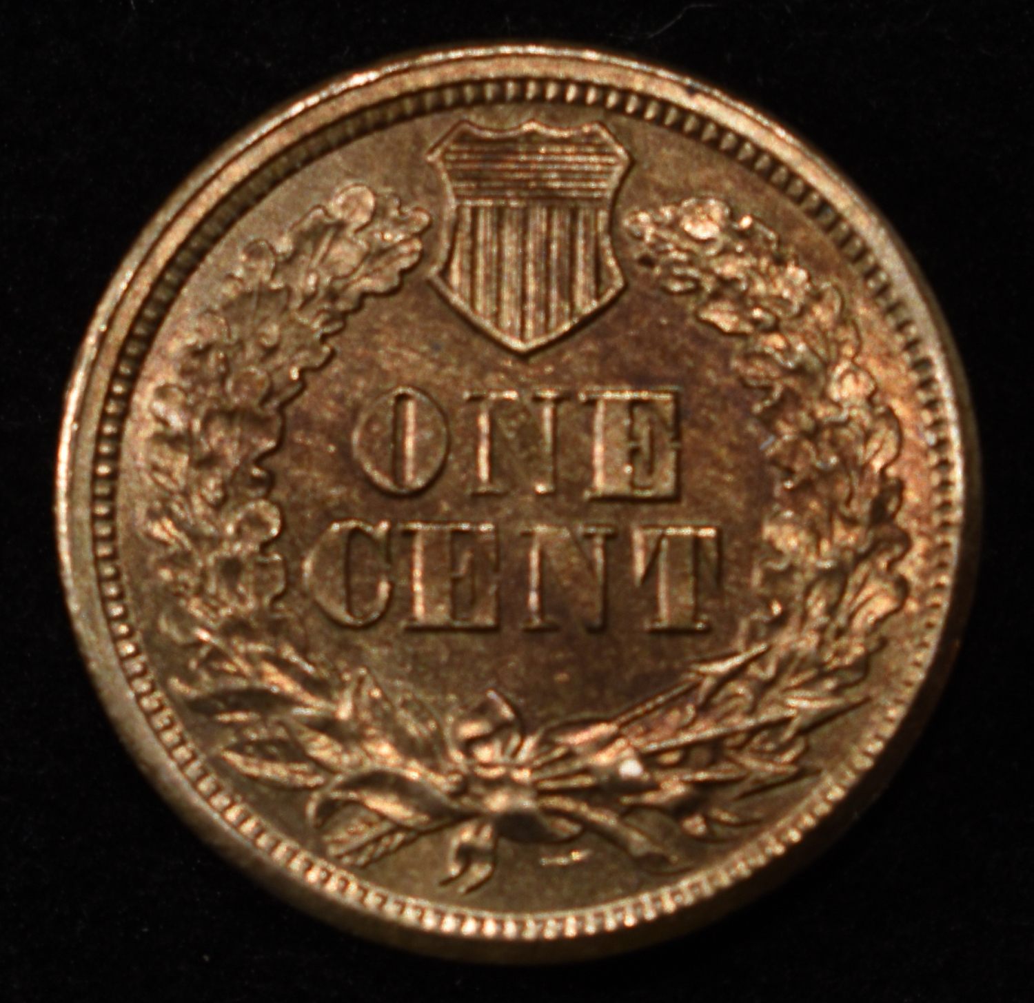 1863 INDIAN CENT CH/GEM BU