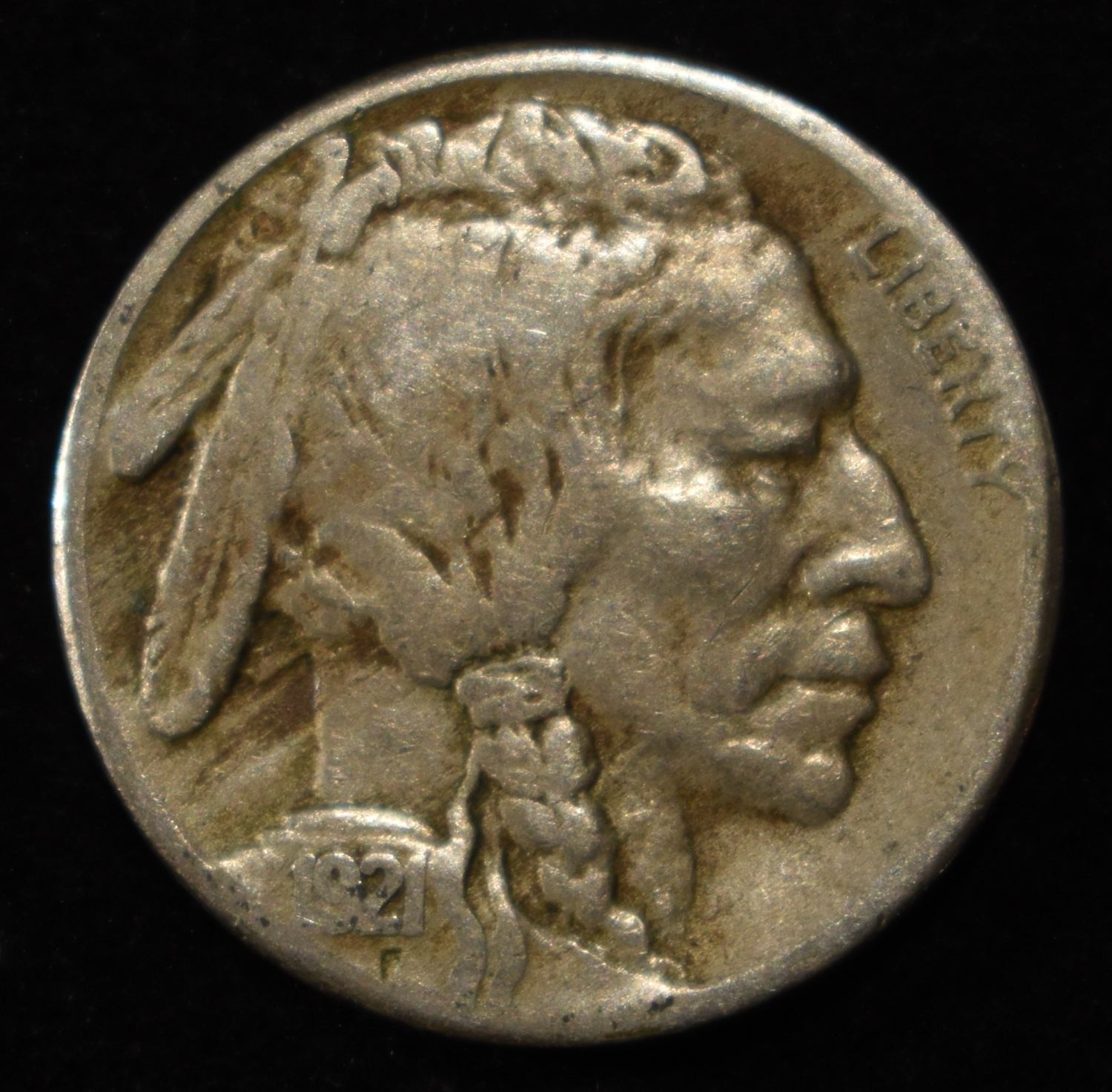 1921-S BUFFALO NICKEL VG/F