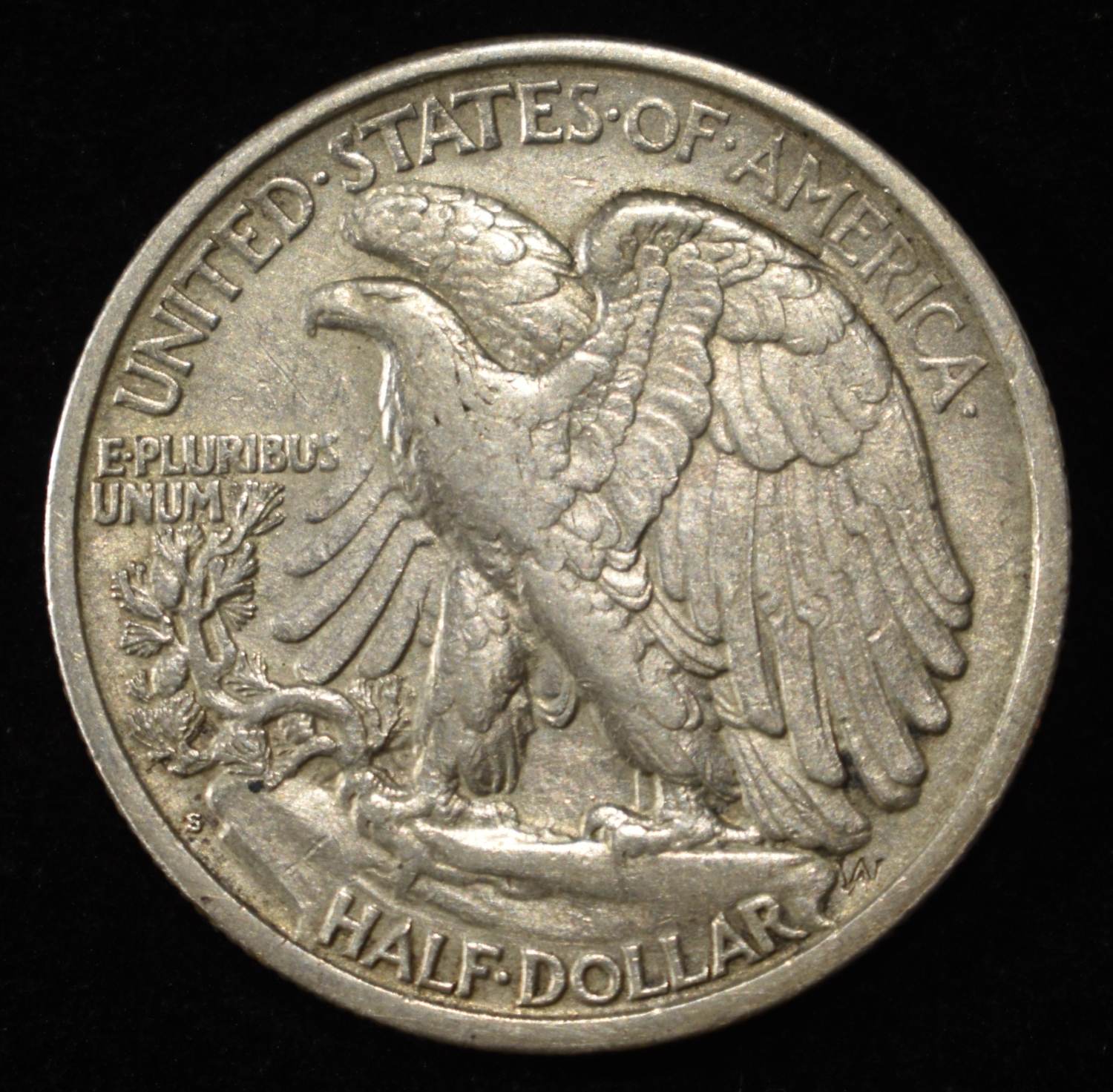 1917-S REV. WALKING LIBERTY HALF DOLLAR AU