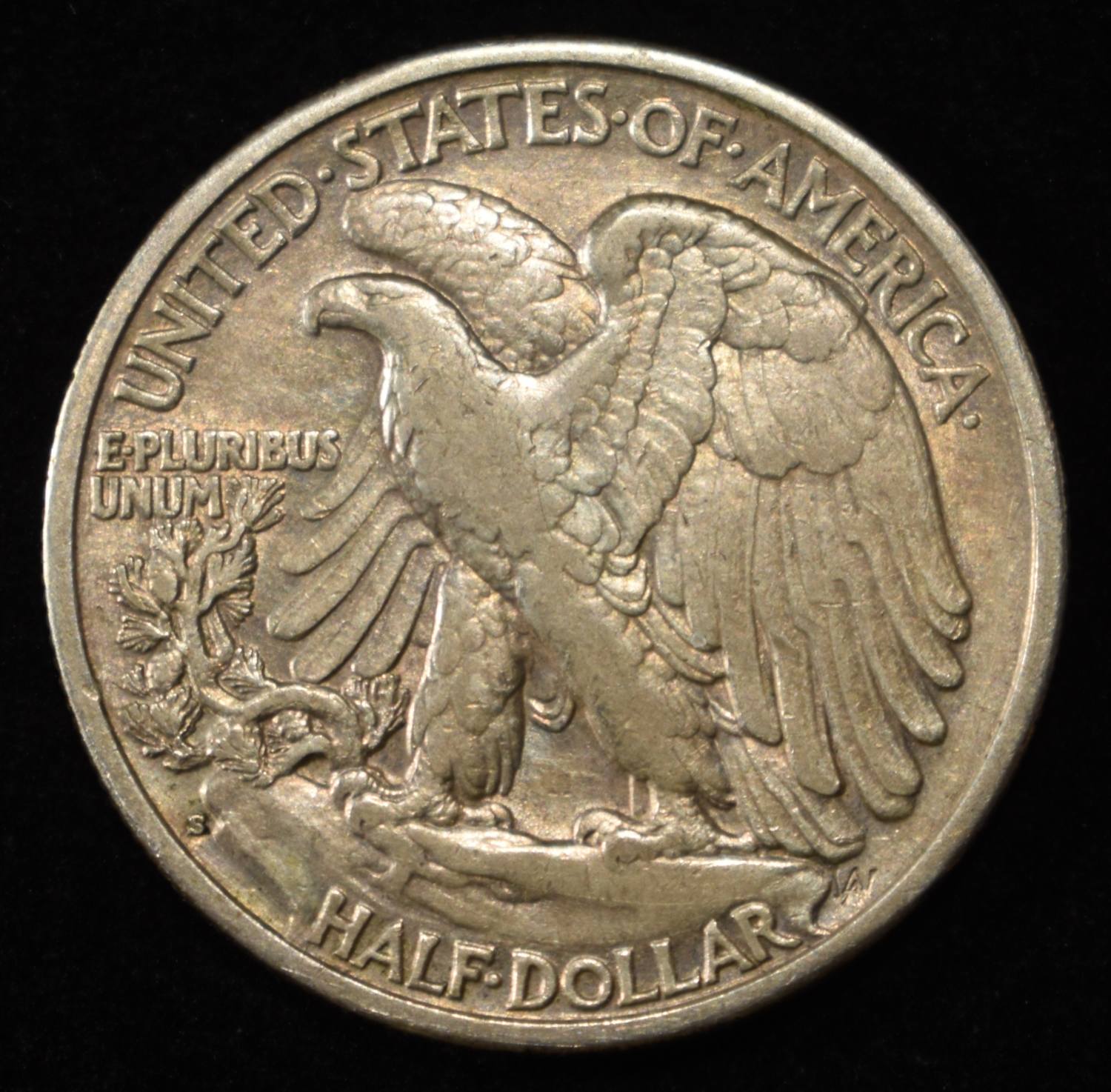 1927-S WALKING LIBERTY HALF DOLLAR XF/AU
