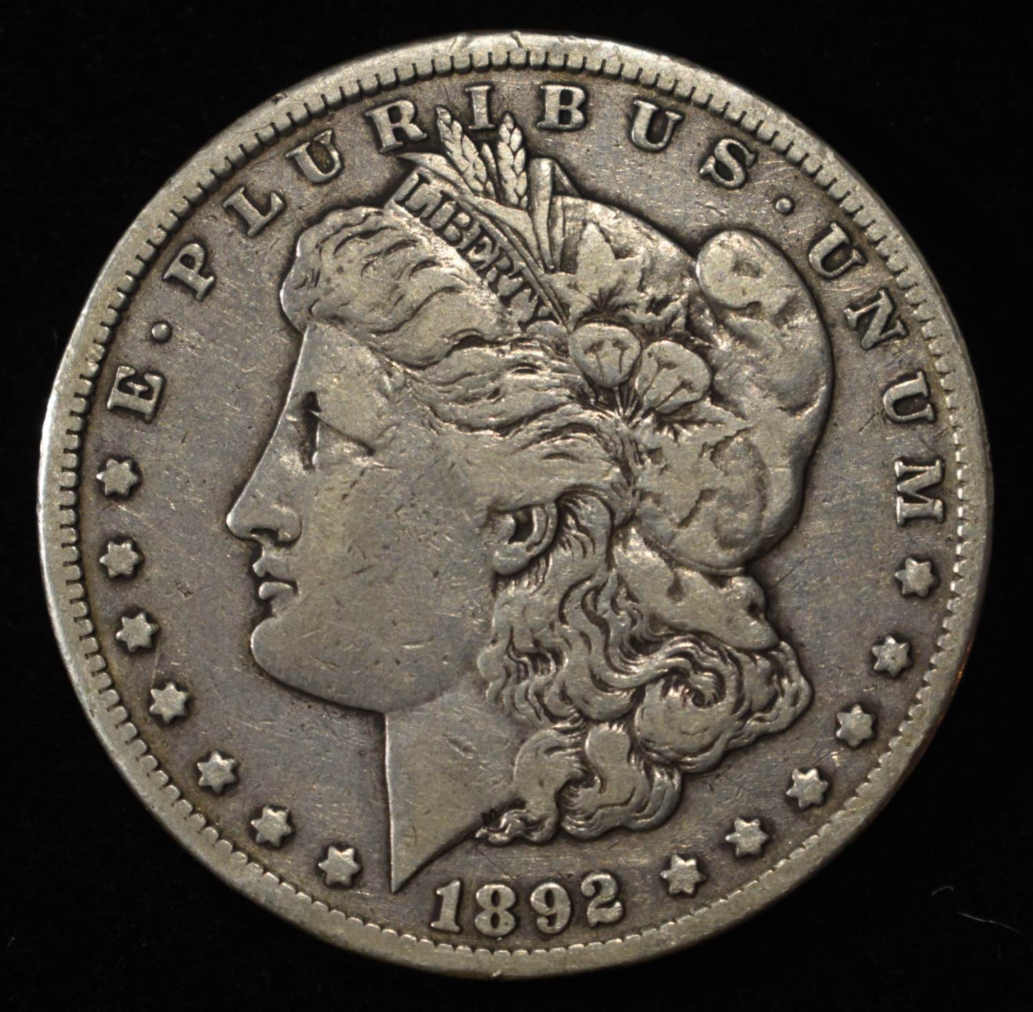 1892-CC MORGAN DOLLAR VF/XF
