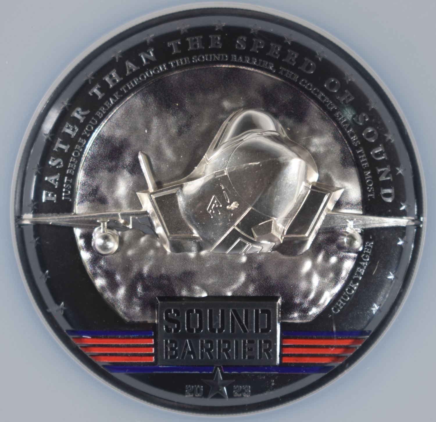 2023 5 OZ $20 PALAU SOUND BARRIER-JET NGC PF70UCAM