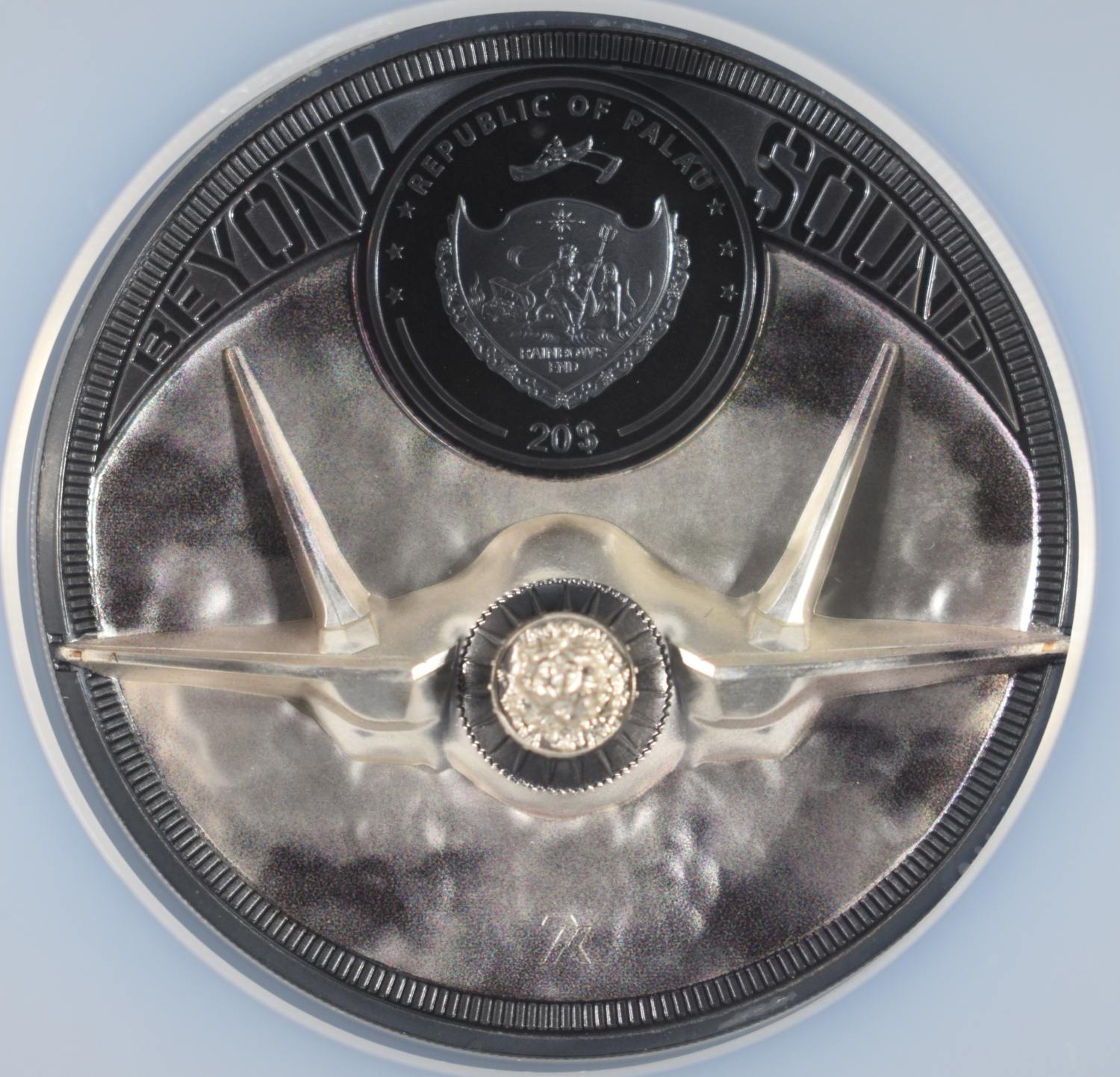 2023 5 OZ $20 PALAU SOUND BARRIER-JET NGC PF70UCAM