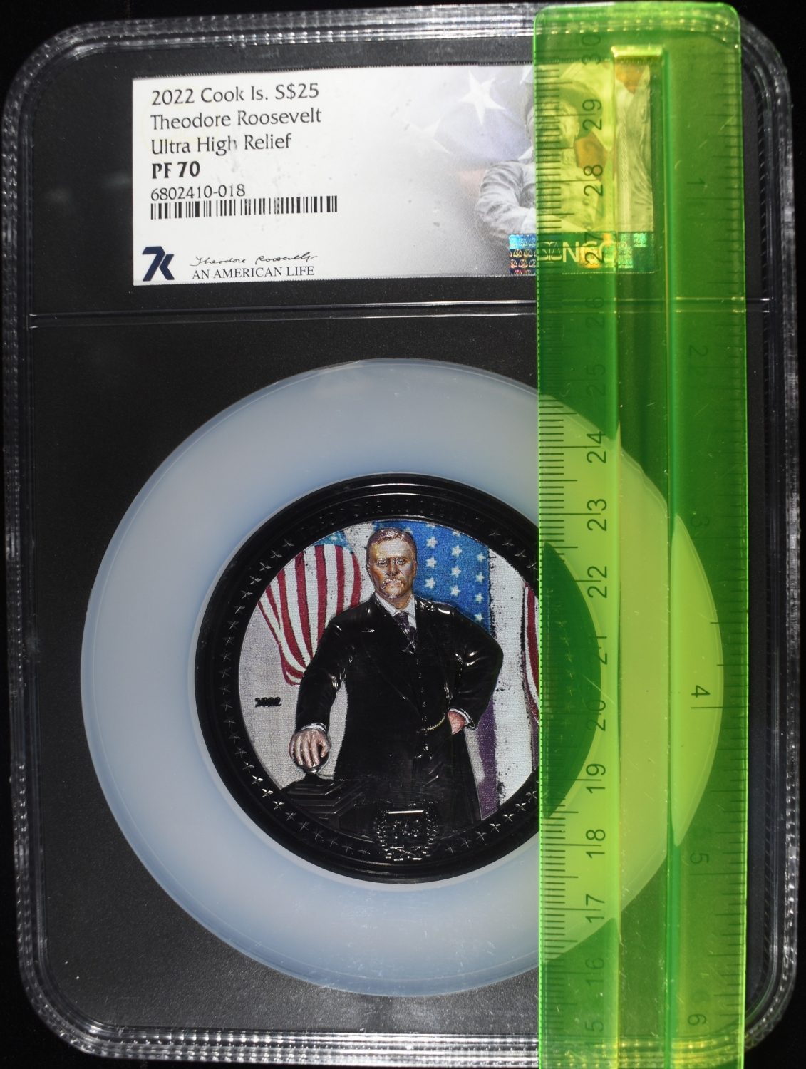 2022 $25 COOK IS. THEODORE ROOSEVELT NGC PF70