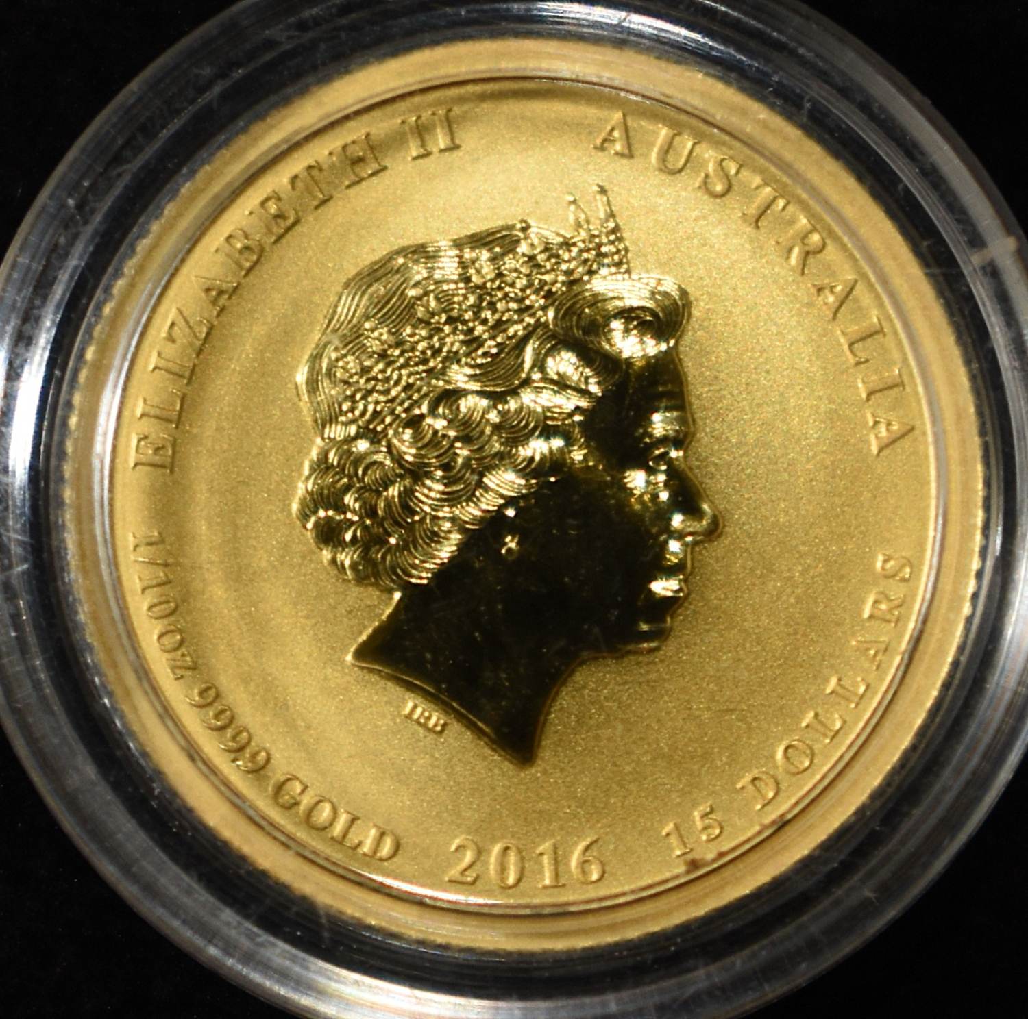 1945-P 1/10 OZ .9999 GOLD $15 AUSTRALIA