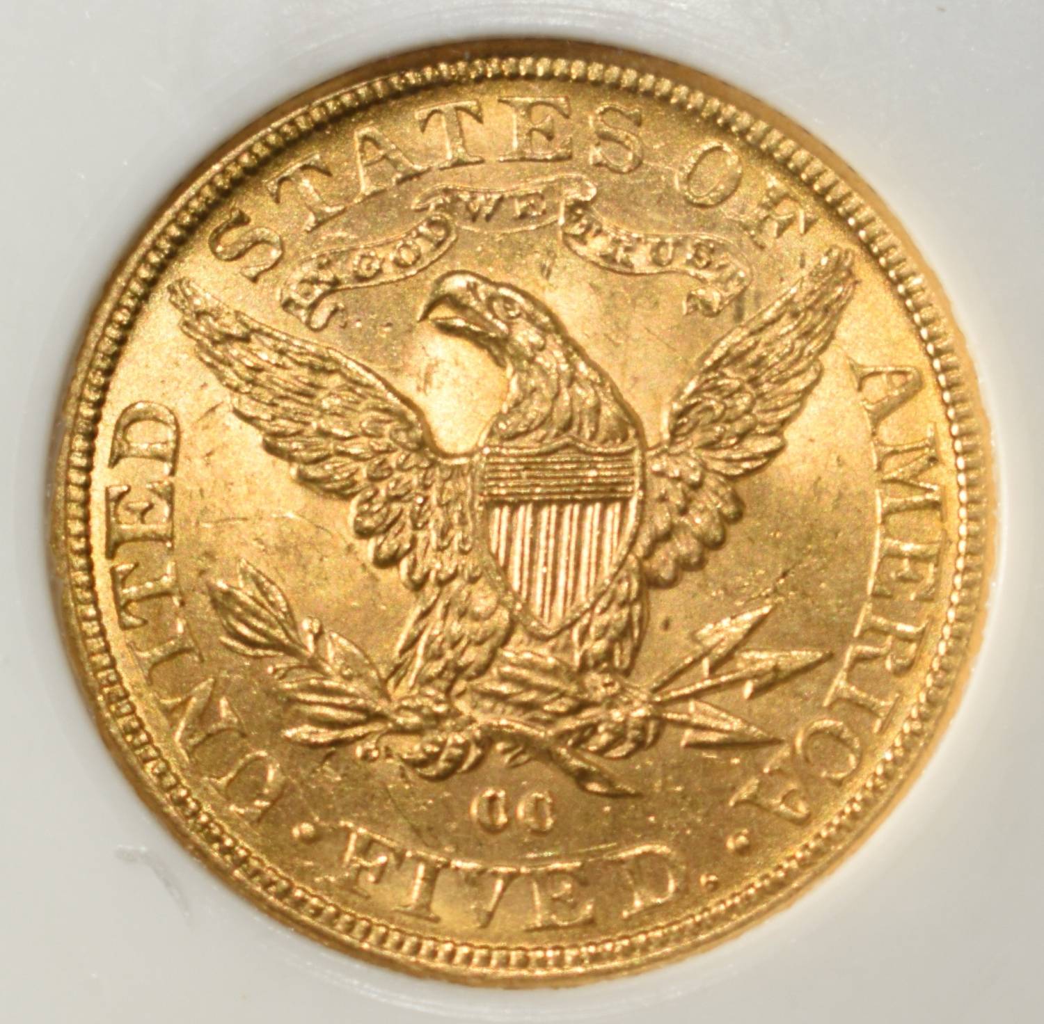 1891-CC $5 GOLD PCI GEM BU
