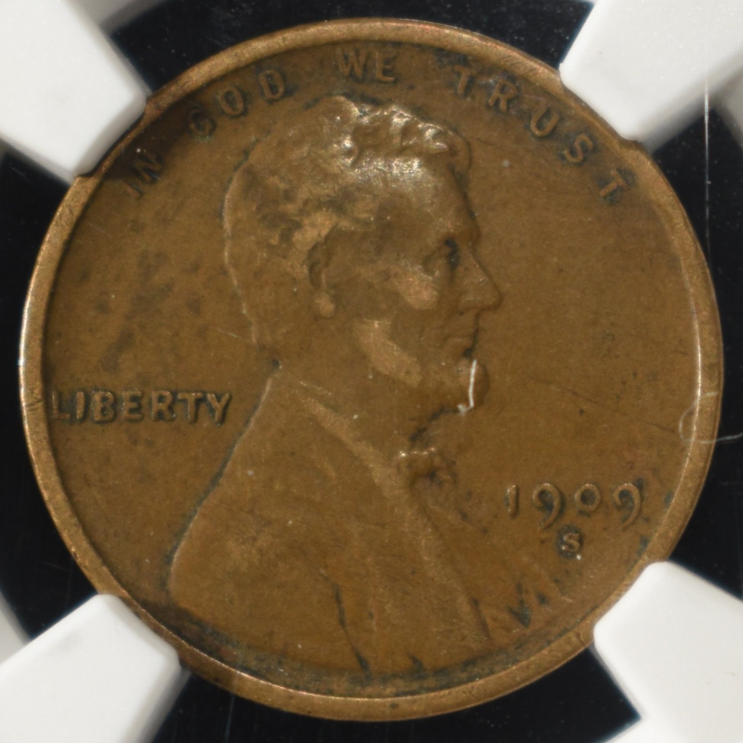 1909-S WHEAT CENT XF 40 BN NGC