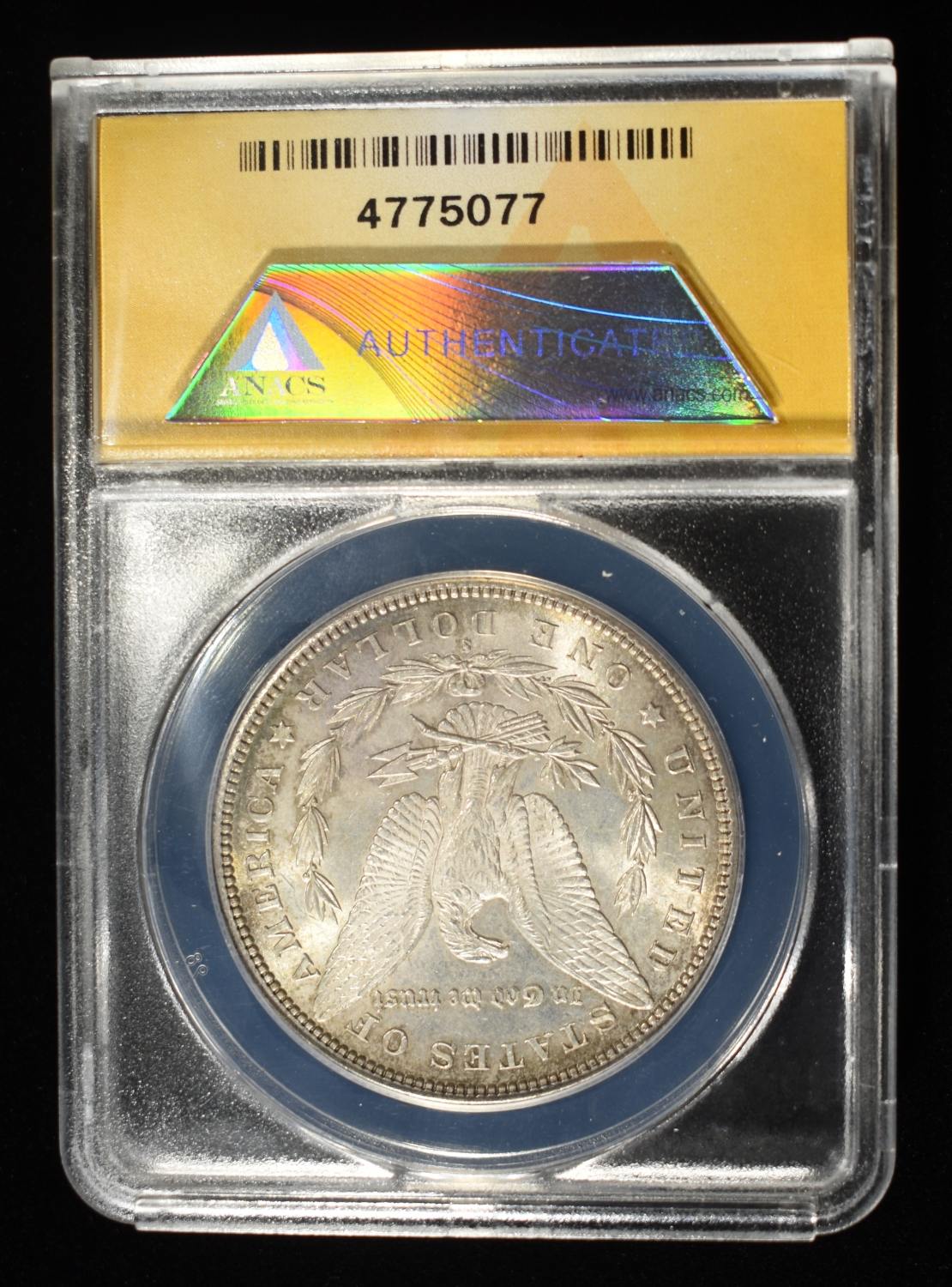 1881-S MORGAN DOLLAR MS60 DETAILS ANACS