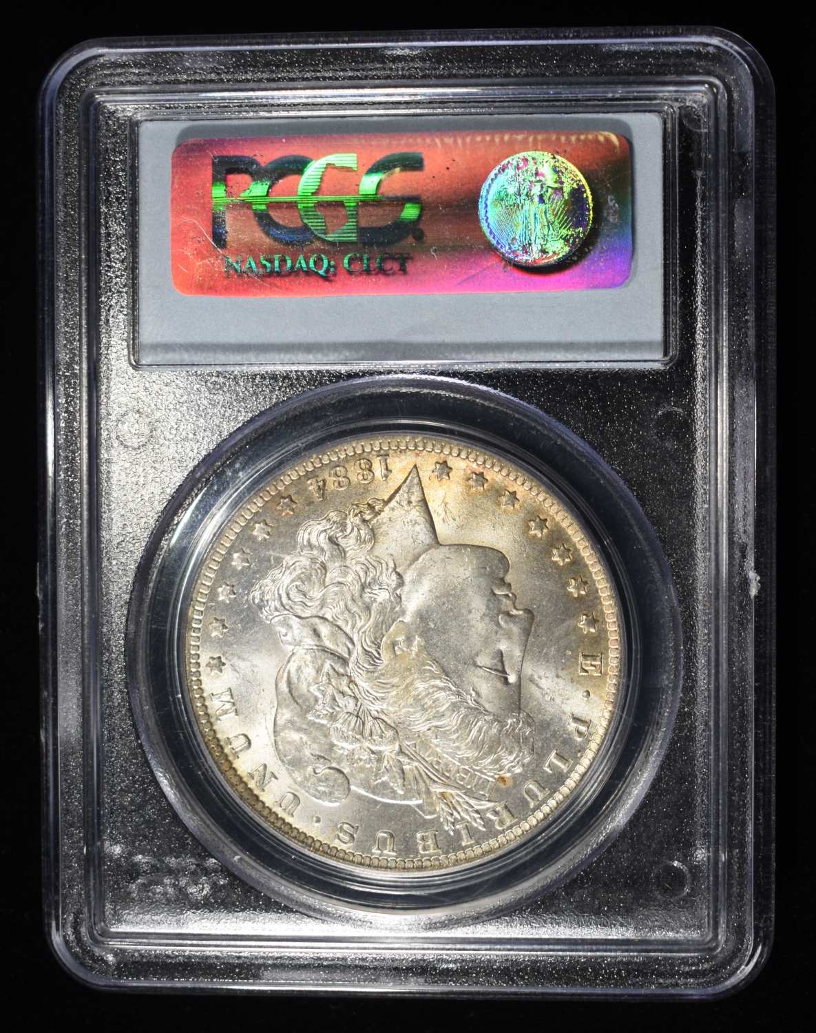 1884-O MORGAN DOLLAR PCGS MS-64 COLOR!