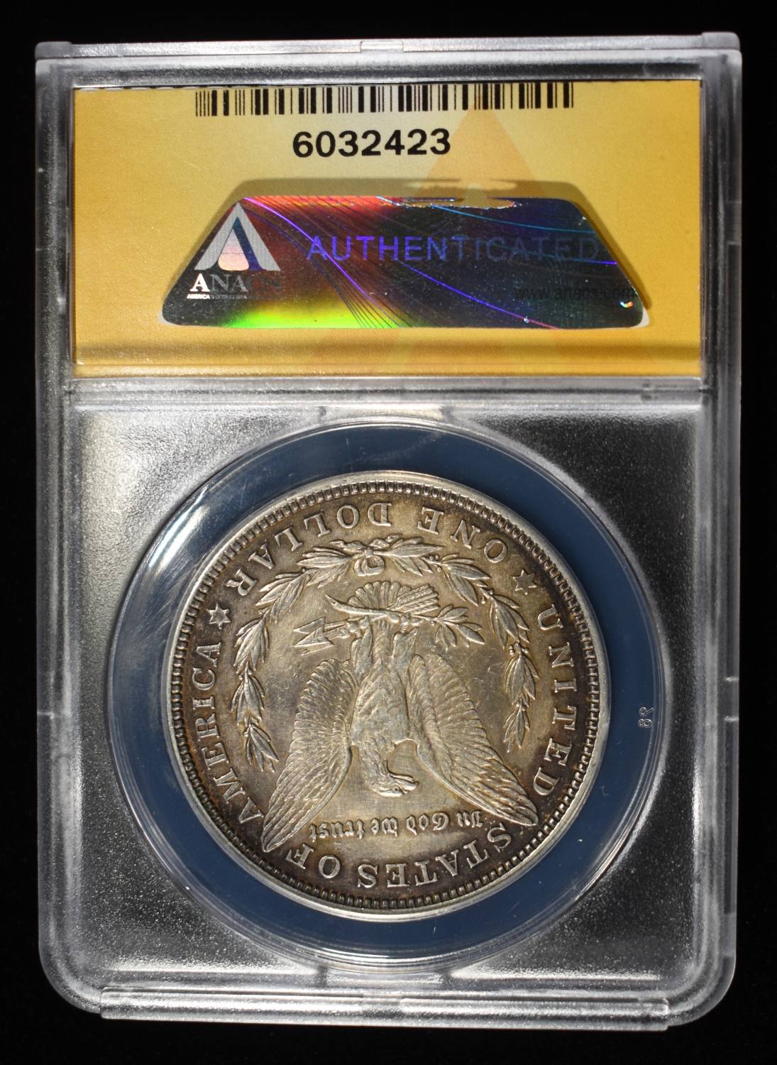 1921 MORGAN DOLLAR AU 55 DETAILS CLEANED ANACS