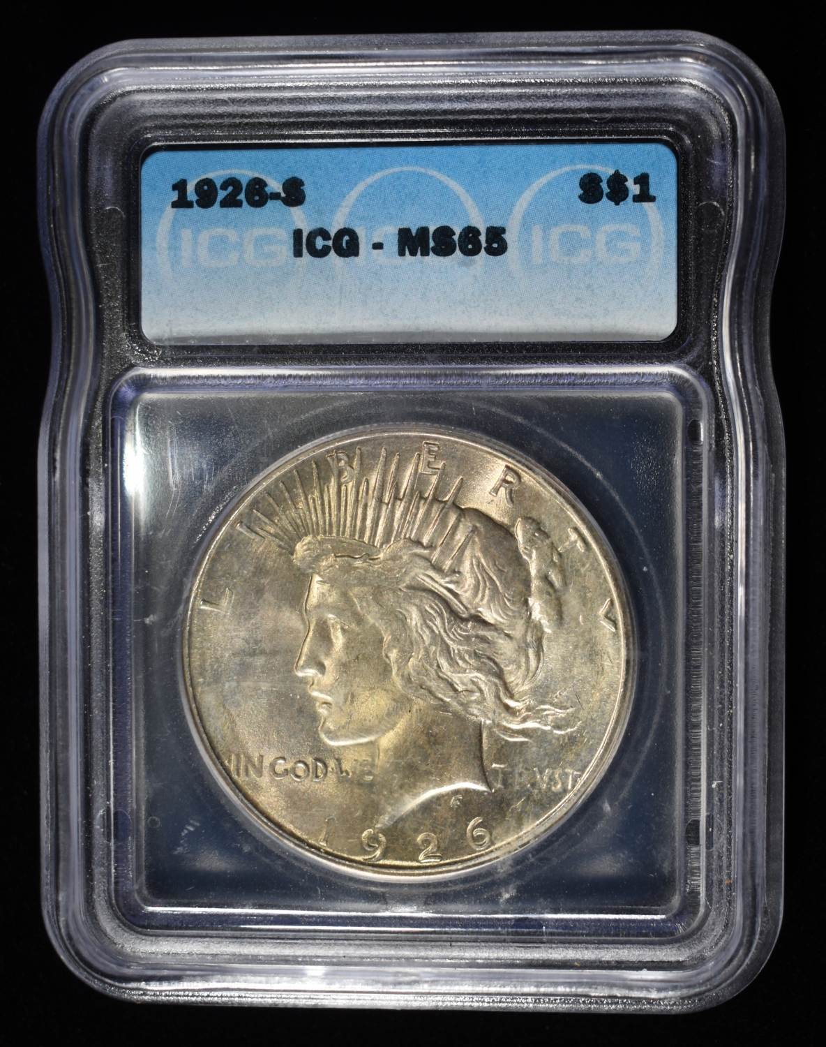 1926-S PEACE DOLLAR ICG MS65