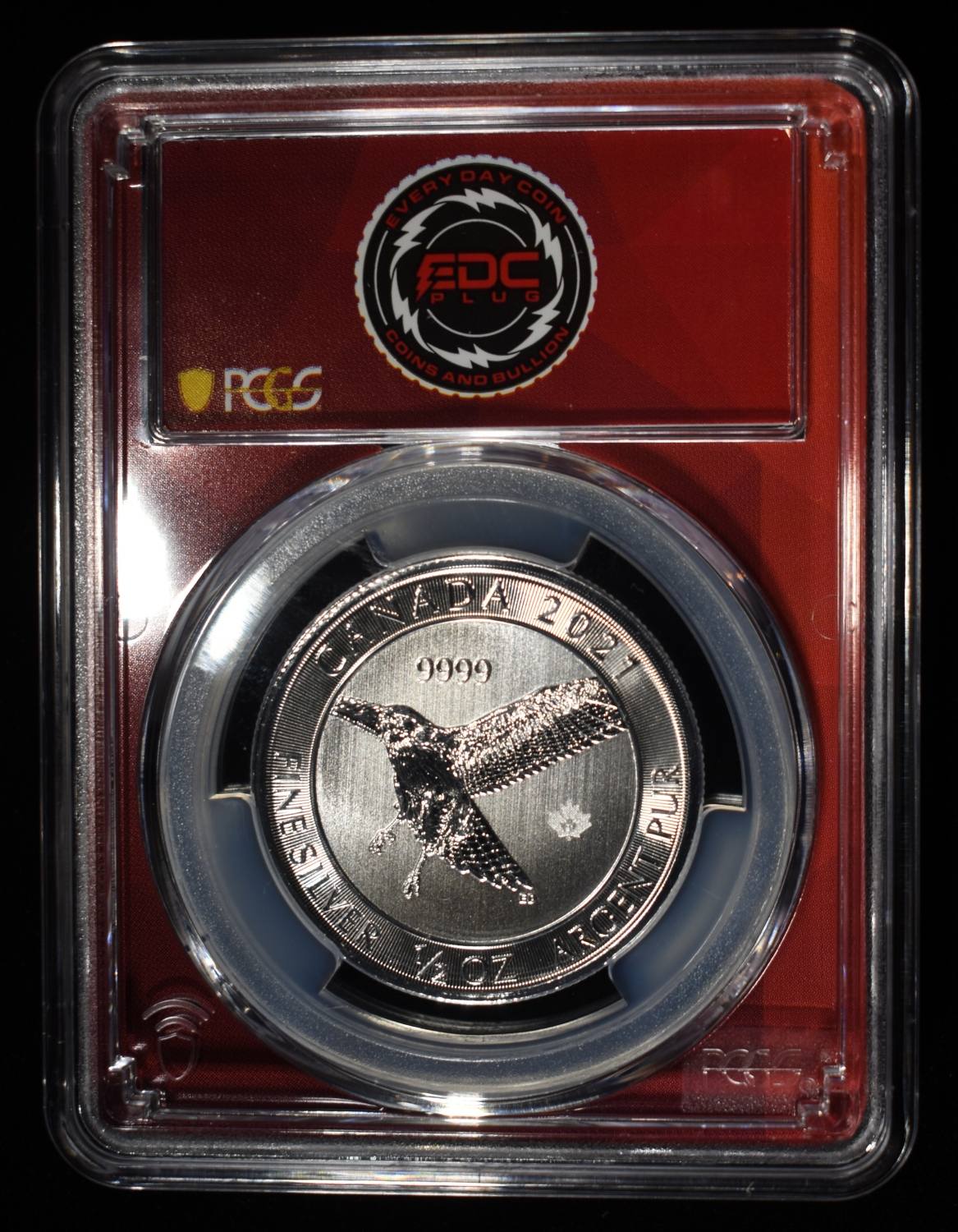 2021 CANADA RED-TAILED HAWK 1/2OZ SILVER PCGS MS69