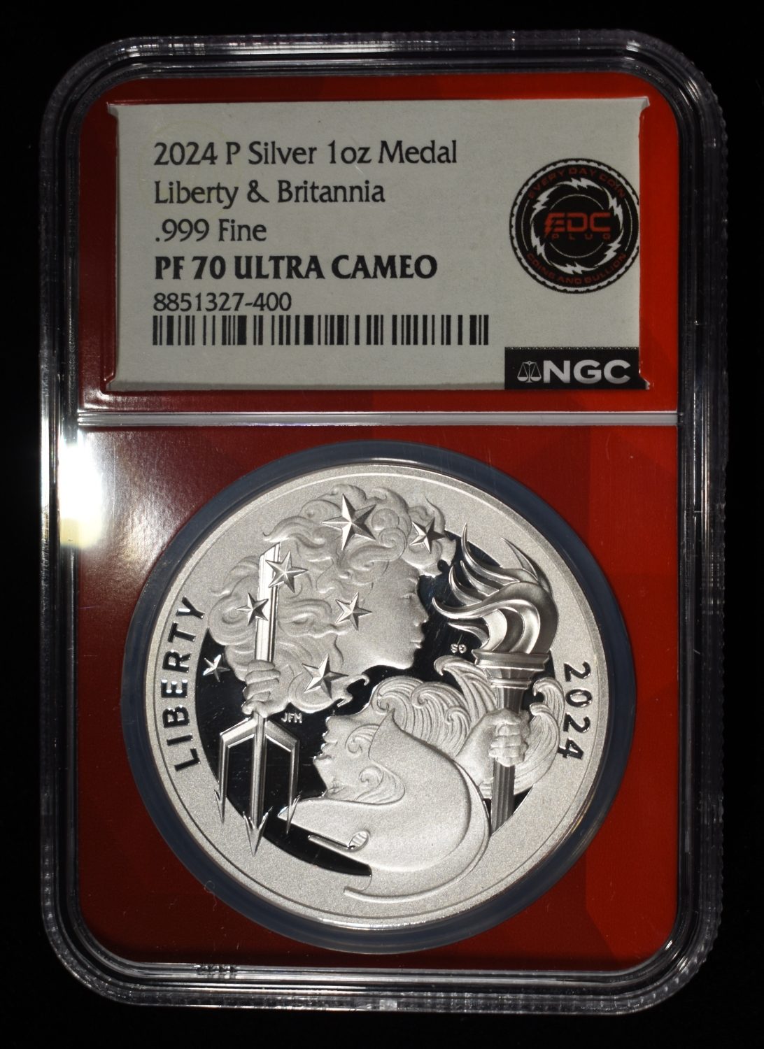 2024-P SILVER LIBERTY & BRITANNIA NGC PF70 UCAM