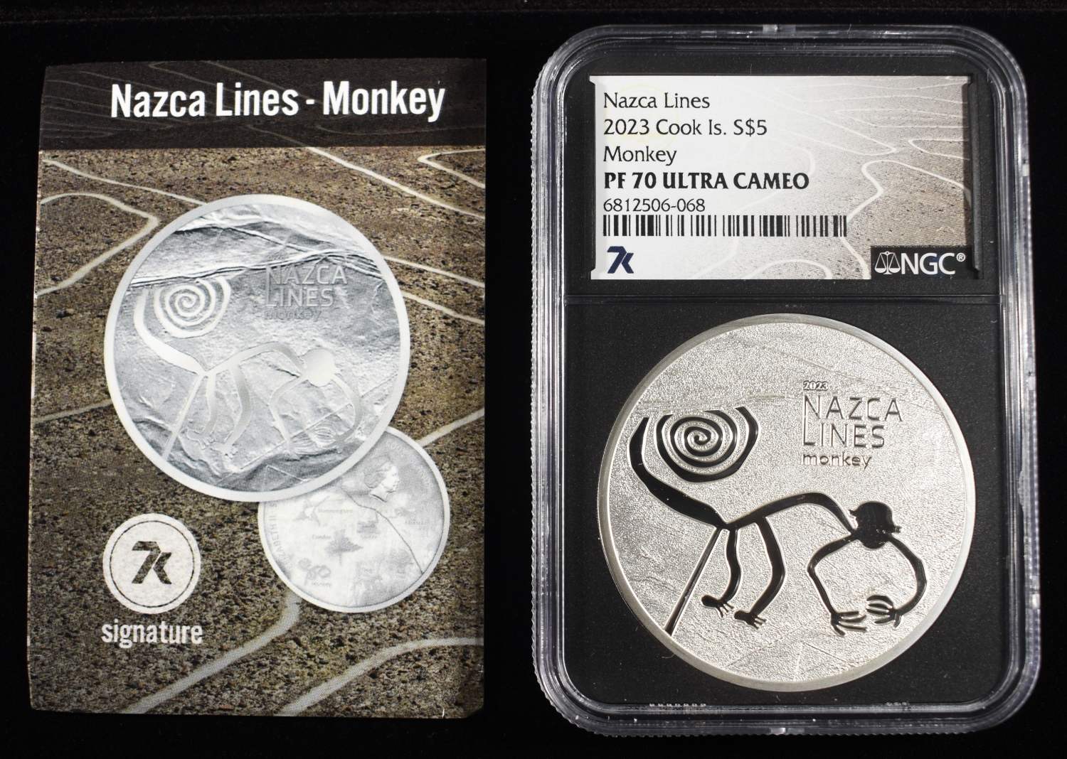 2023 COOK IS. NAZCA LINES MONKEY NGC PF-70 UCAM