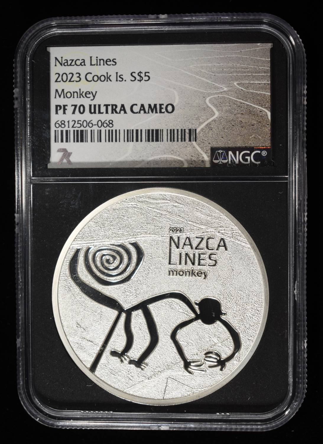 2023 COOK IS. NAZCA LINES MONKEY NGC PF-70 UCAM