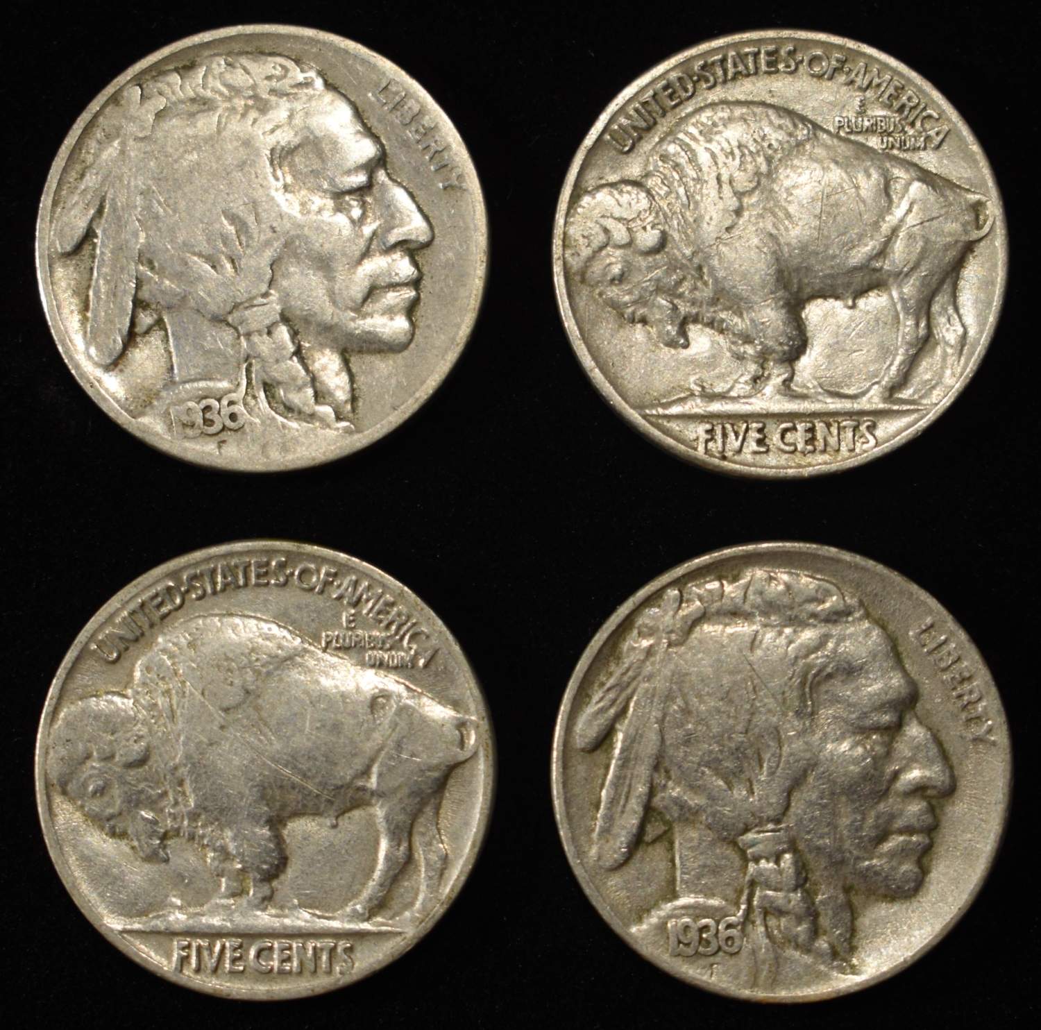 (100) FULL DATE BUFFALO NICKELS