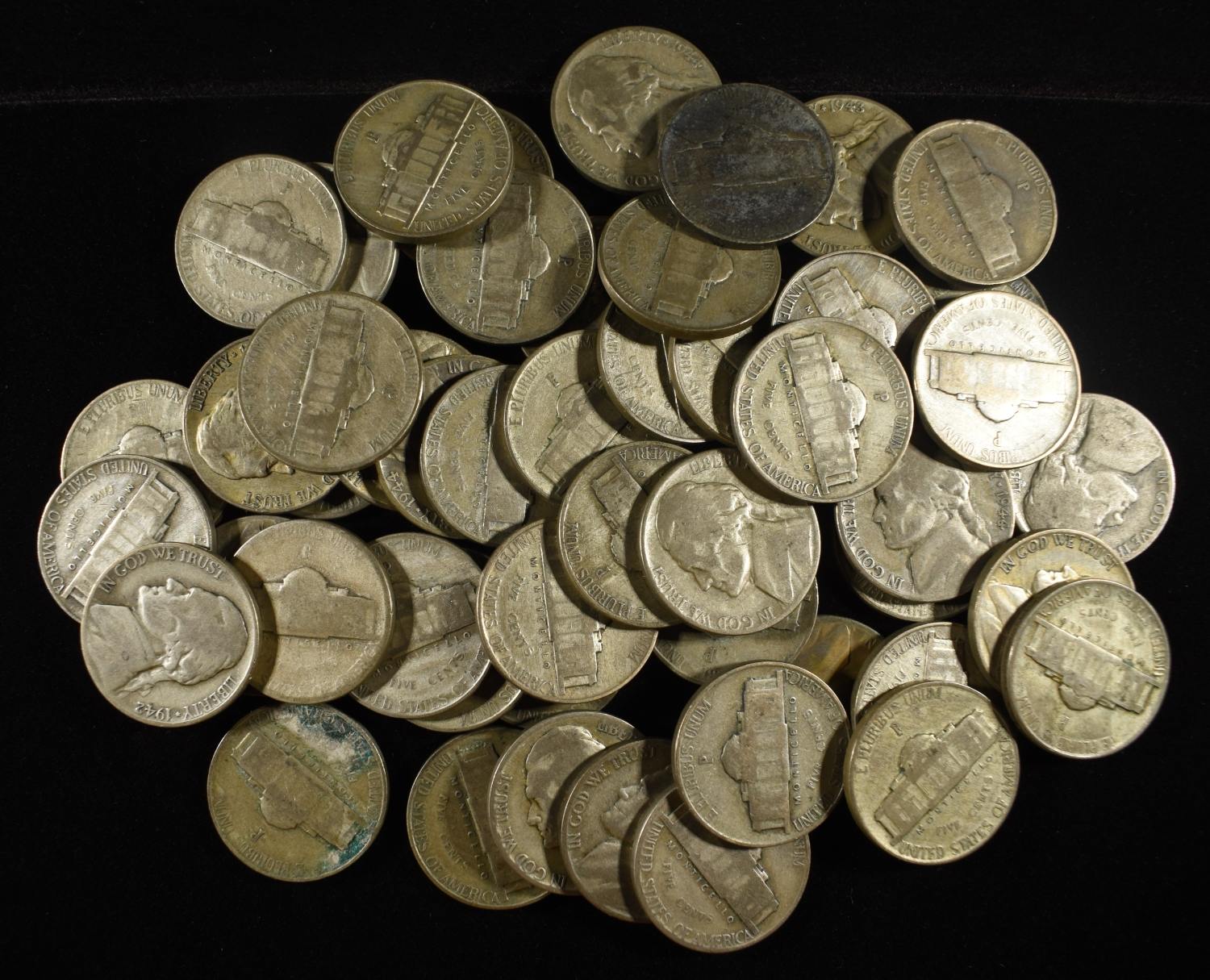 (50) WAR NICKELS
