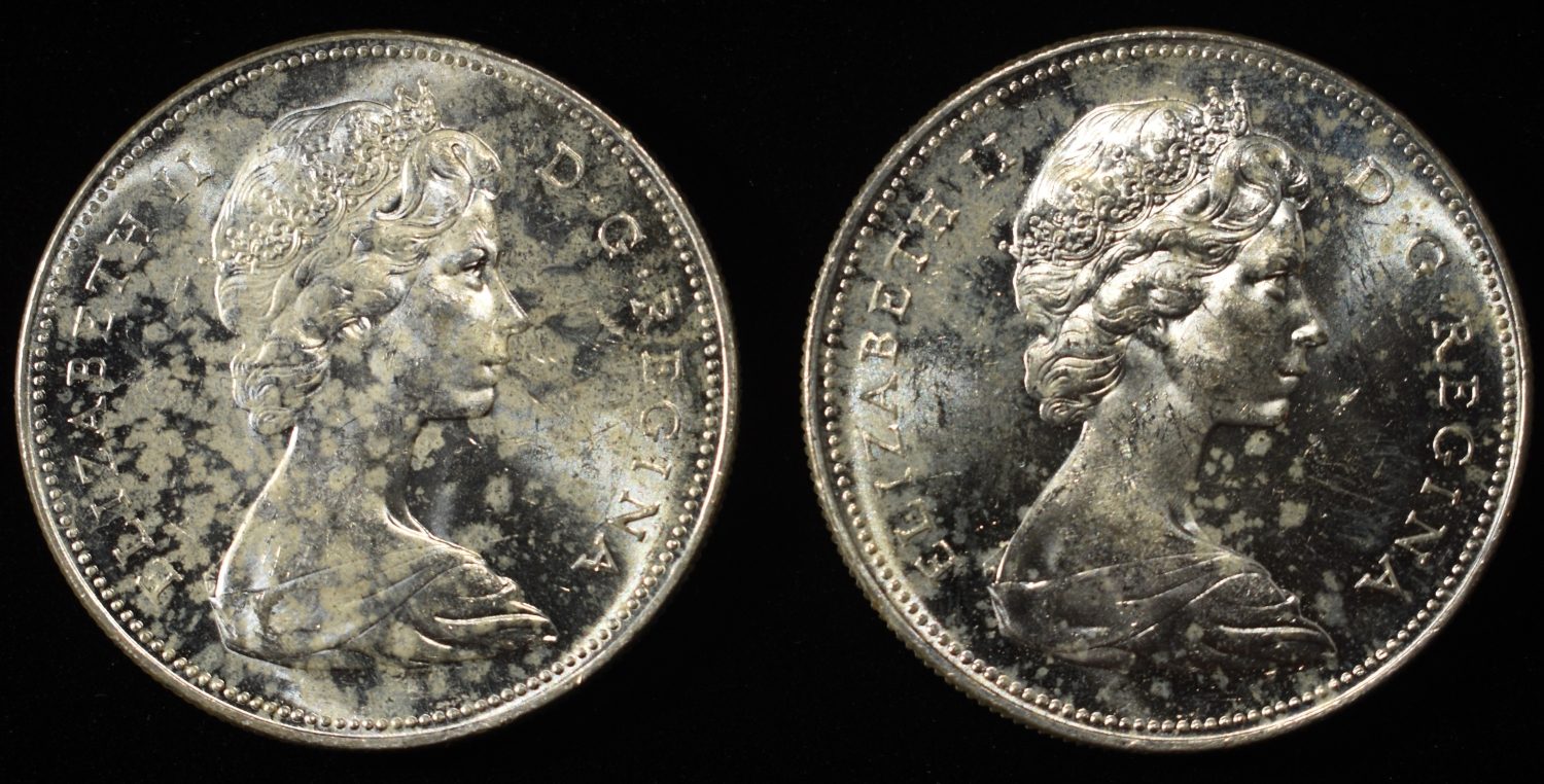 (2)80% SILVER CANADIAN DOLLARS