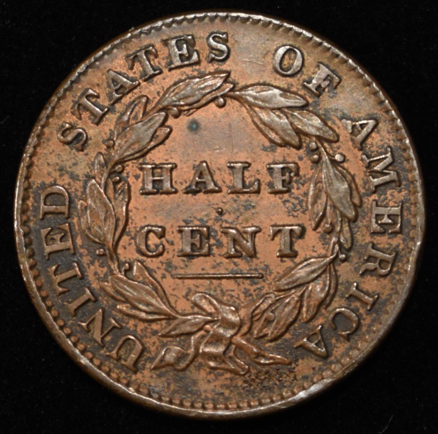 1832 CLASSIC HEAD HALF CENT AU