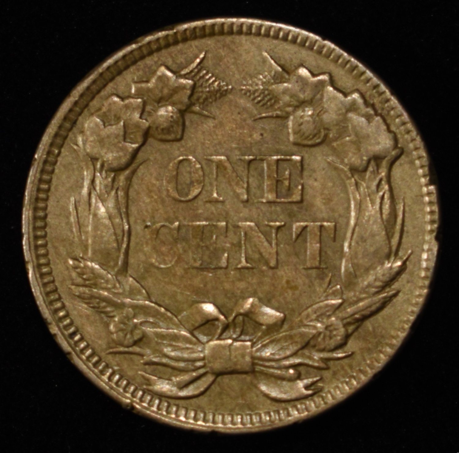 1857 FLYING EAGLE CENT BU