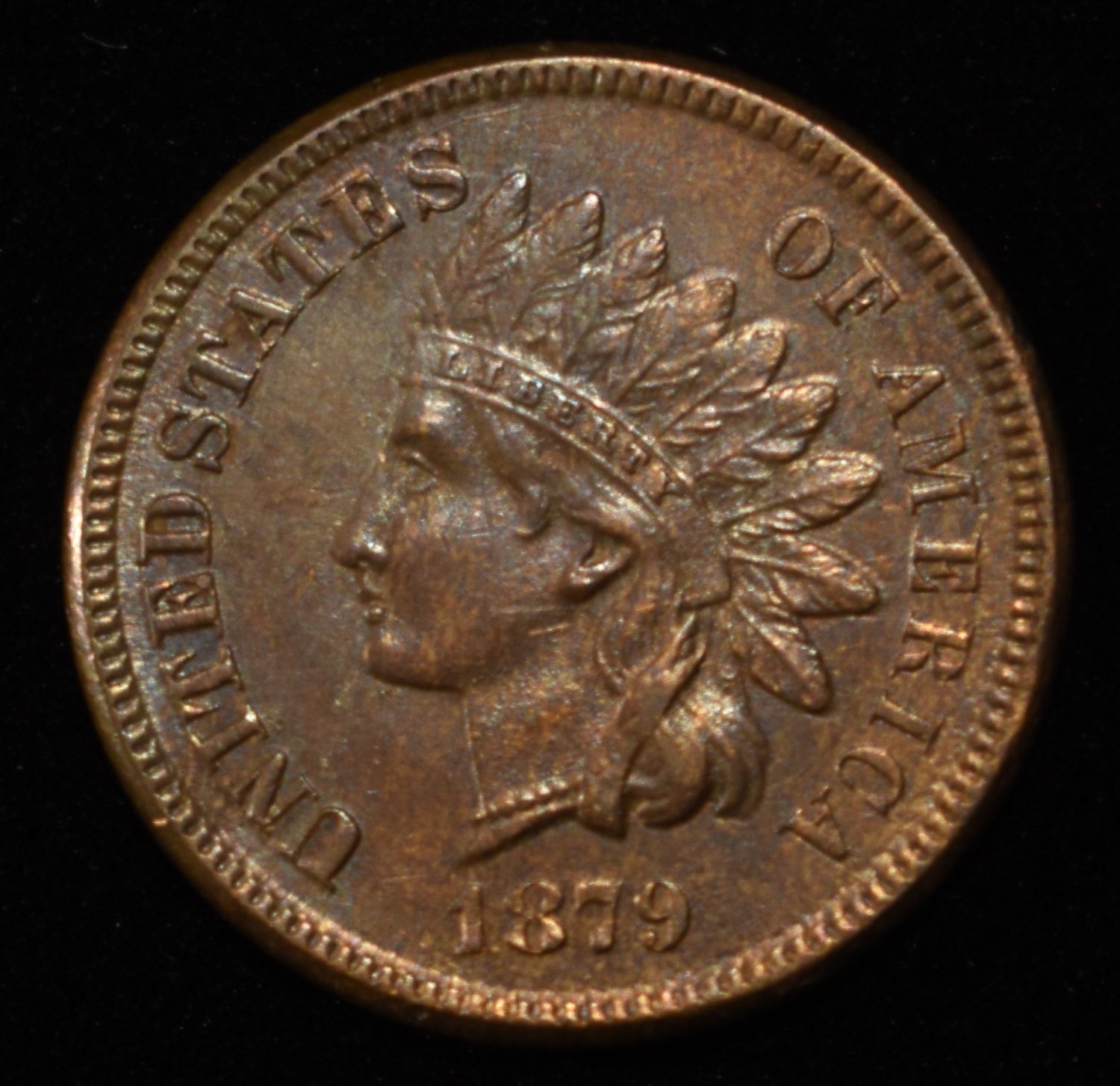 1879 INDIAN HEAD CENT CH BU