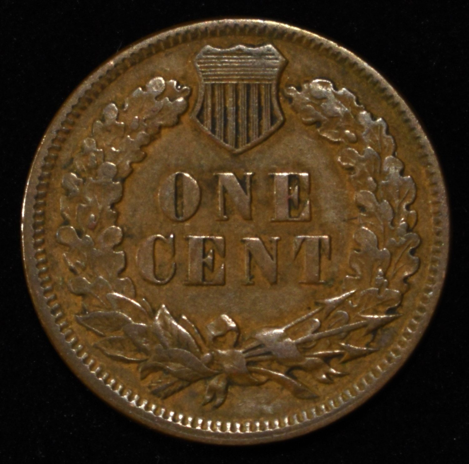 1885 INDIAN HEAD CENT AU/BU