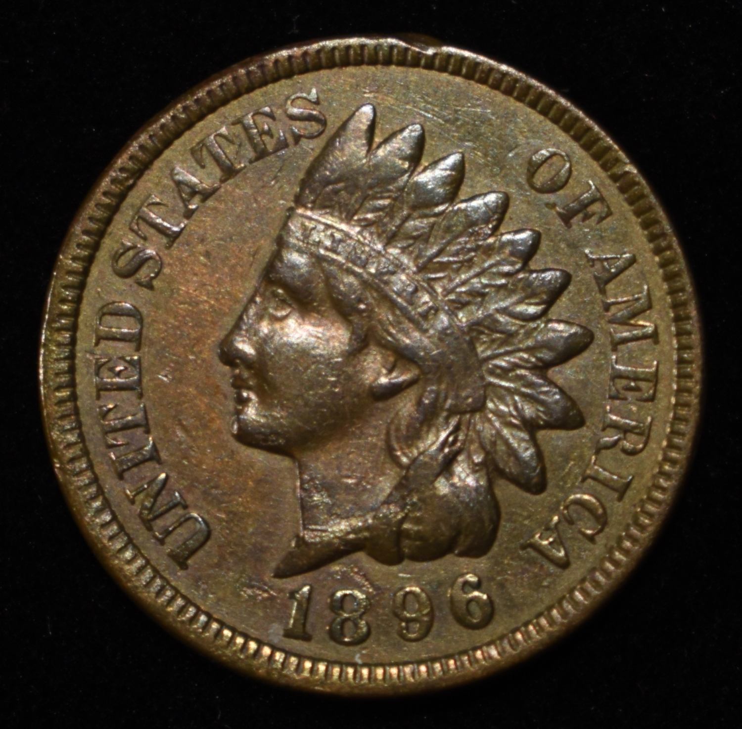 1896 INDIAN HEAD CENT CH BU