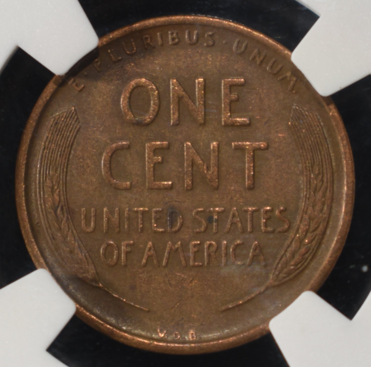 1909-S VDB WHEAT CENT VF DETAILS CLEANED NGC