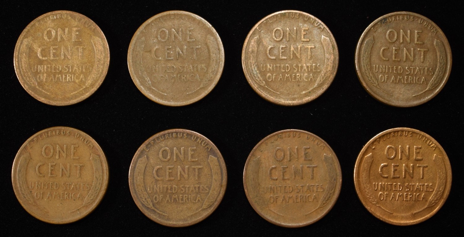 8 NICE EARLY SEMIKEY WHEAT CENTS