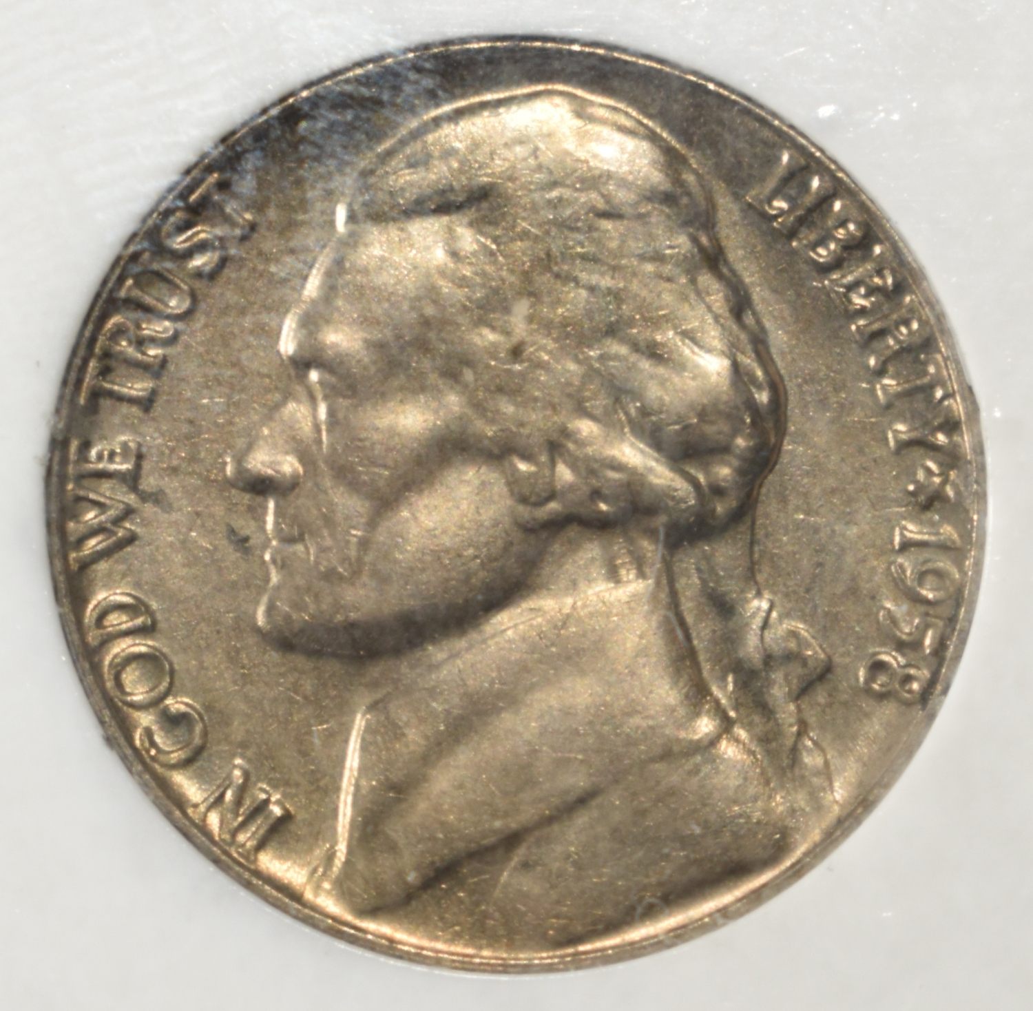1958 JEFFERSON NICKEL PCI SUPERB GEM BU FS