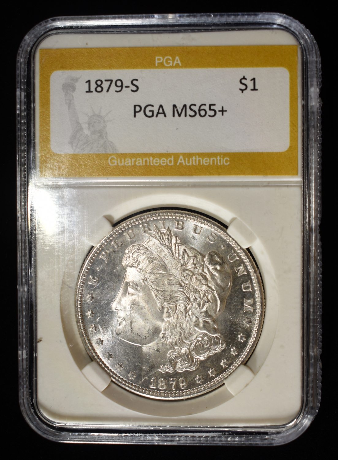 1879-S MORGAN DOLLAR PGA GEM BU