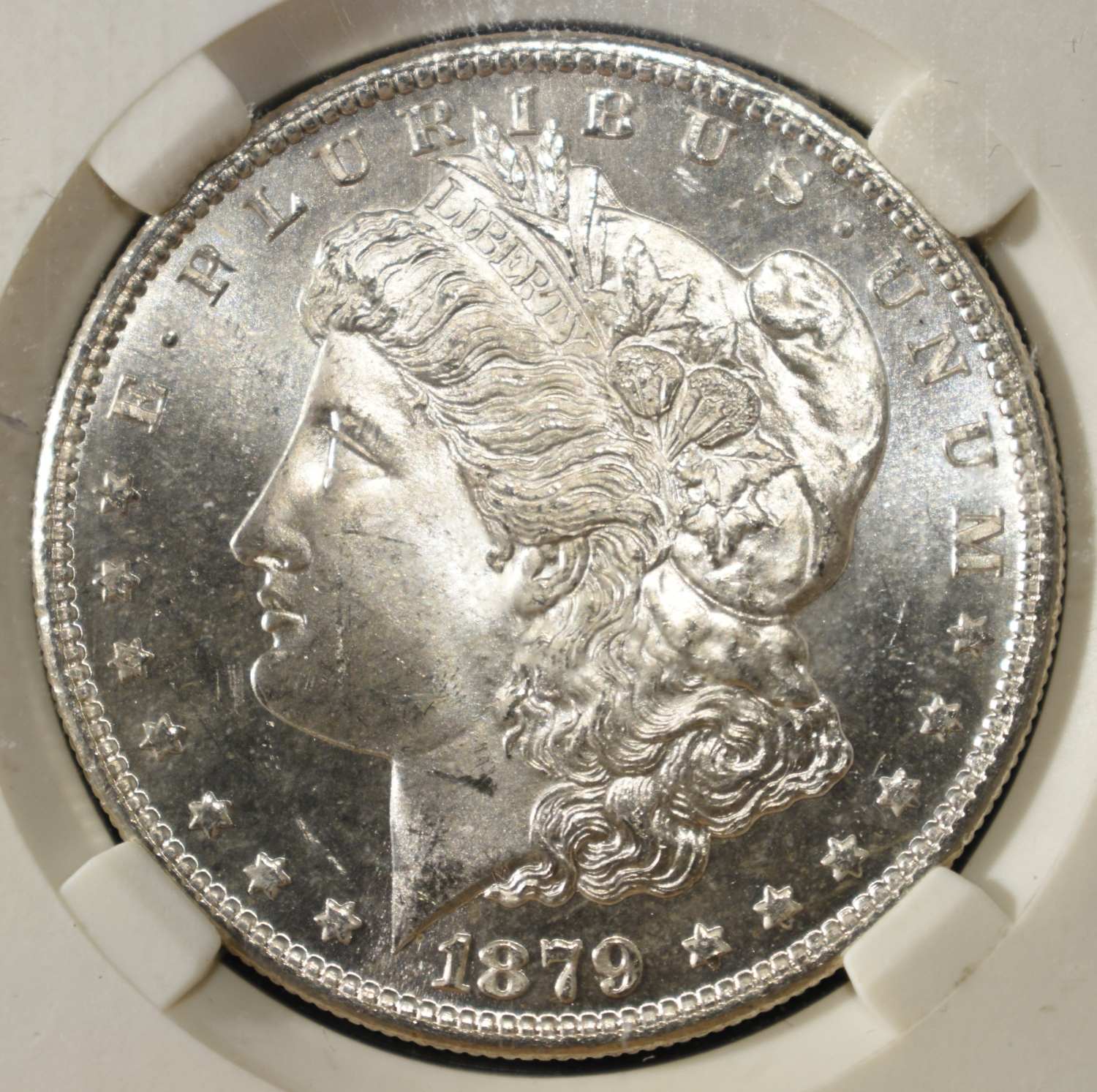 1879-S MORGAN DOLLAR PGA GEM BU