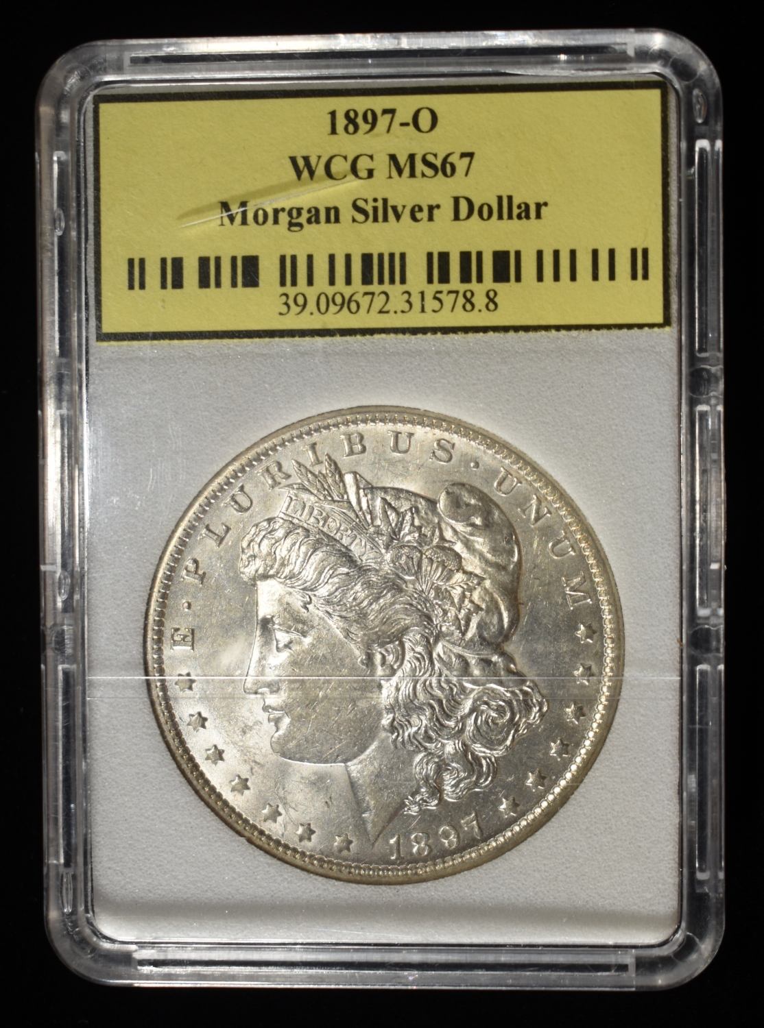 1897-O MORGAN DOLLAR WCG SUPERB GEM BU