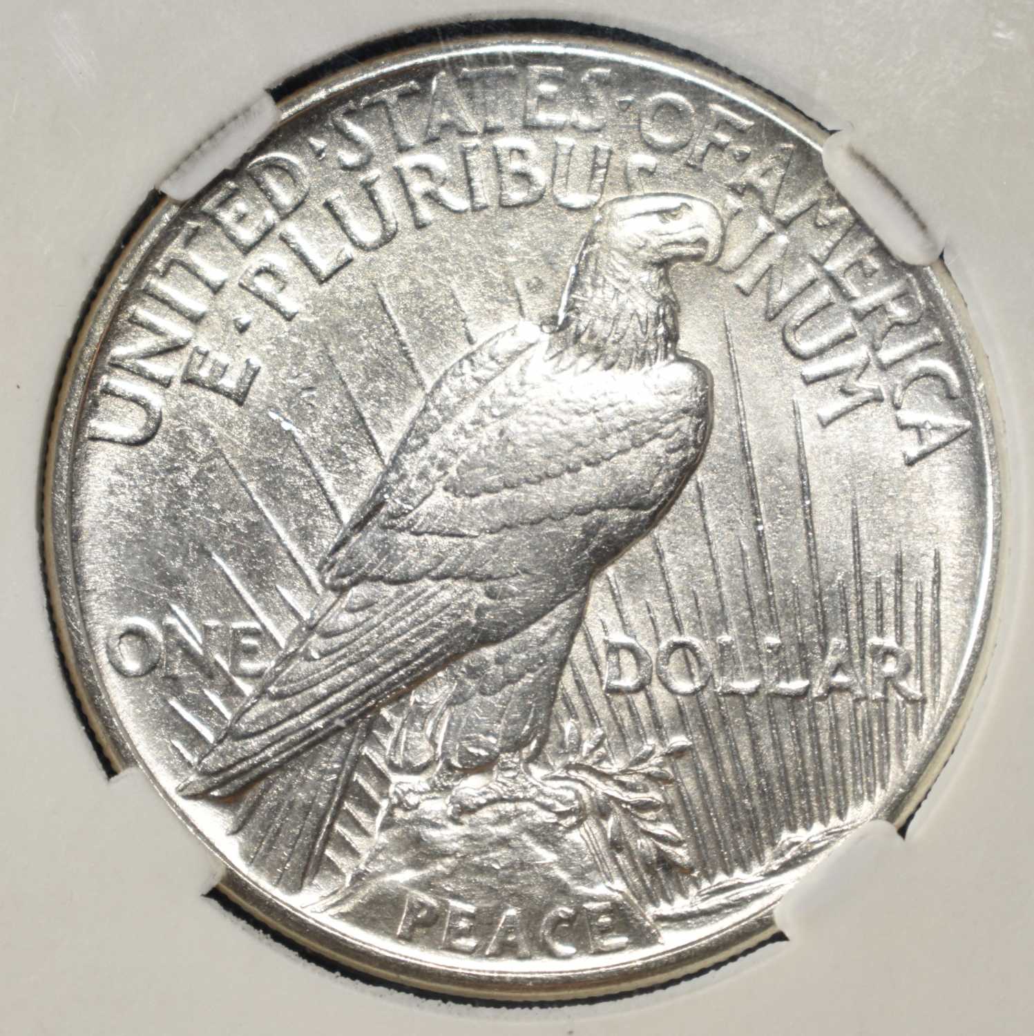 1921 PEACE DOLLAR PGA CH BU