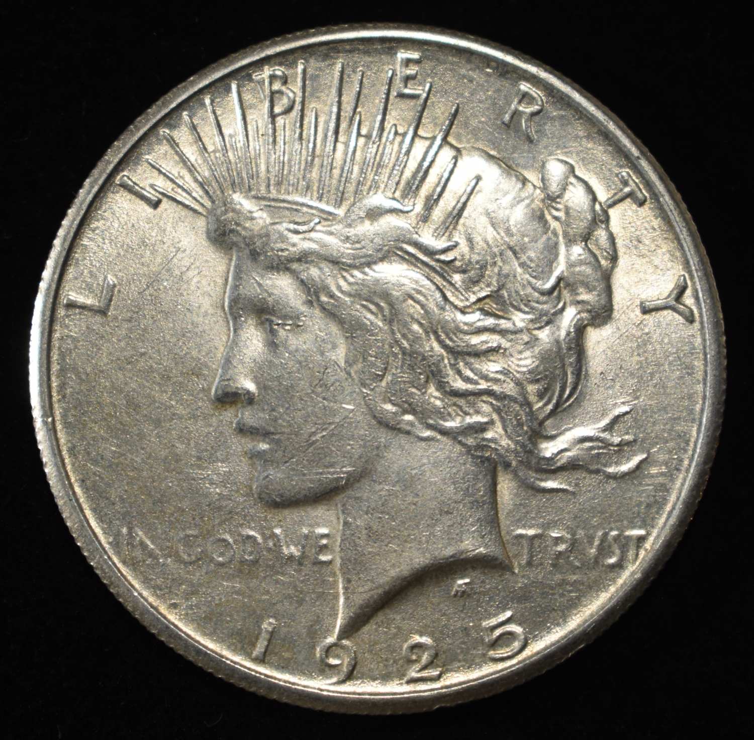 1925-S PEACE DOLLAR AU/BU