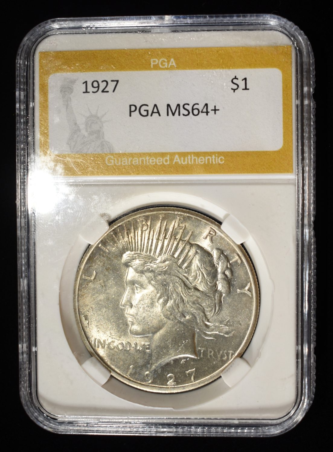 1927 PEACE DOLLAR PGA CH/GEM BU