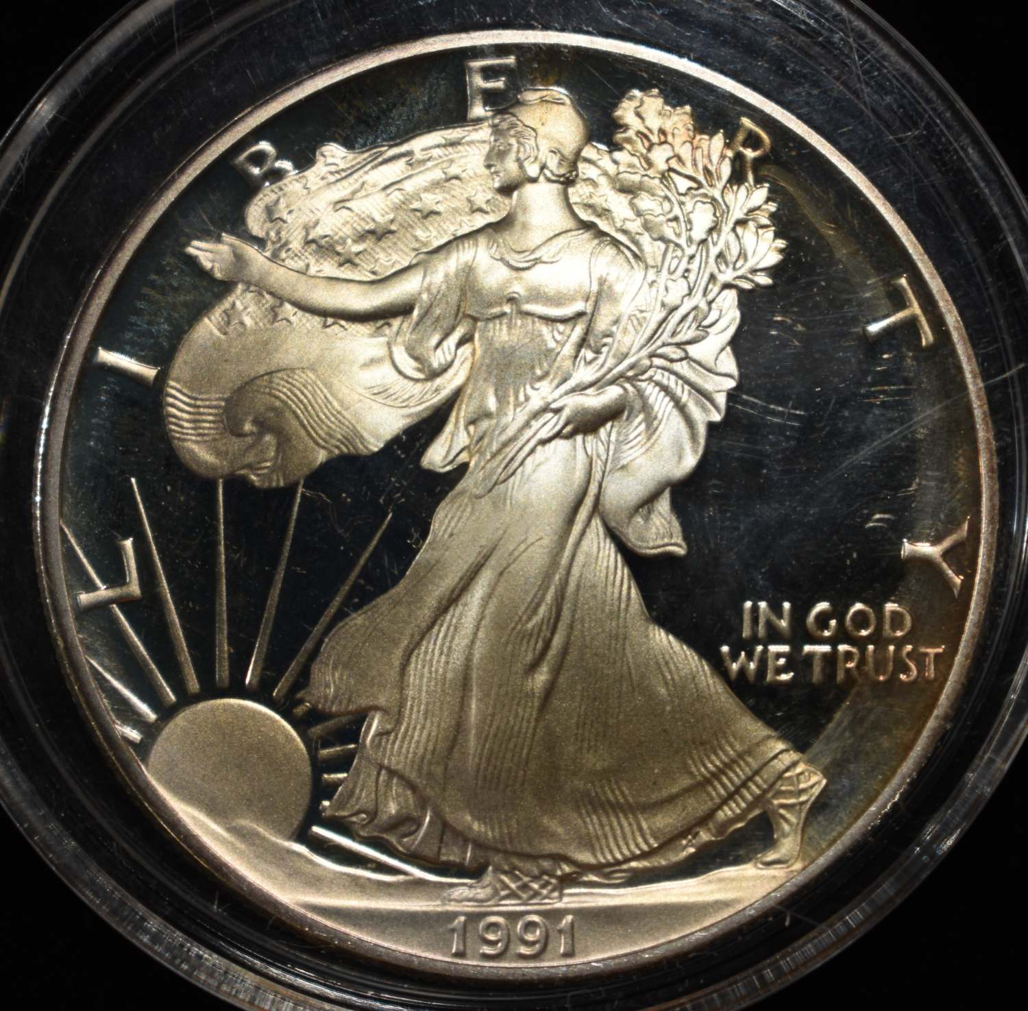 1991-S AMERICAN SILVER EAGLE PROOF