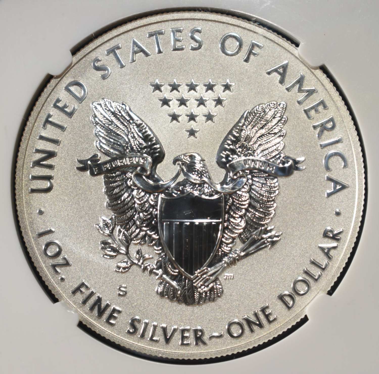 2012-S AMERICAN SILVER EAGLE NGC REVERSE PF69