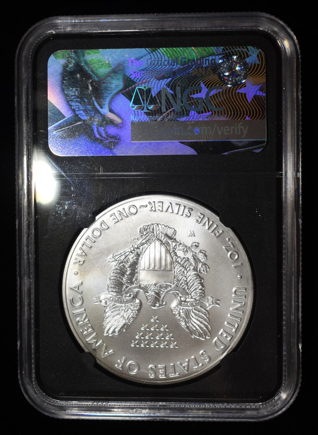 2017-W AMERICAN SILVER EAGLE NGC MS70 BURNISHED