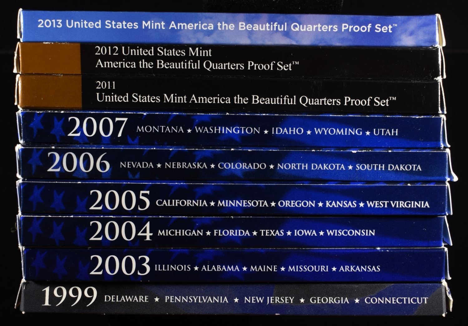 99, 03-07 & 11-13 QUARTERS PROOF SETS