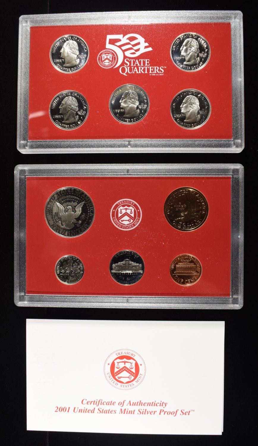 2001 SILVER PROOF SET