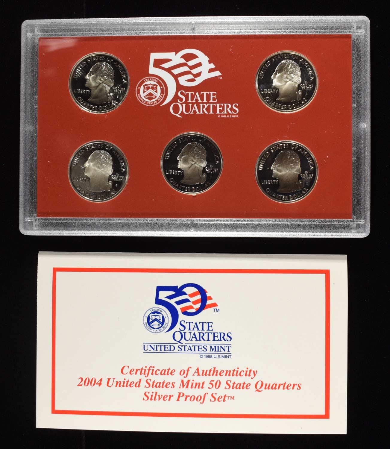 2004 US STATE QUARTERS SILVER PROOF SET