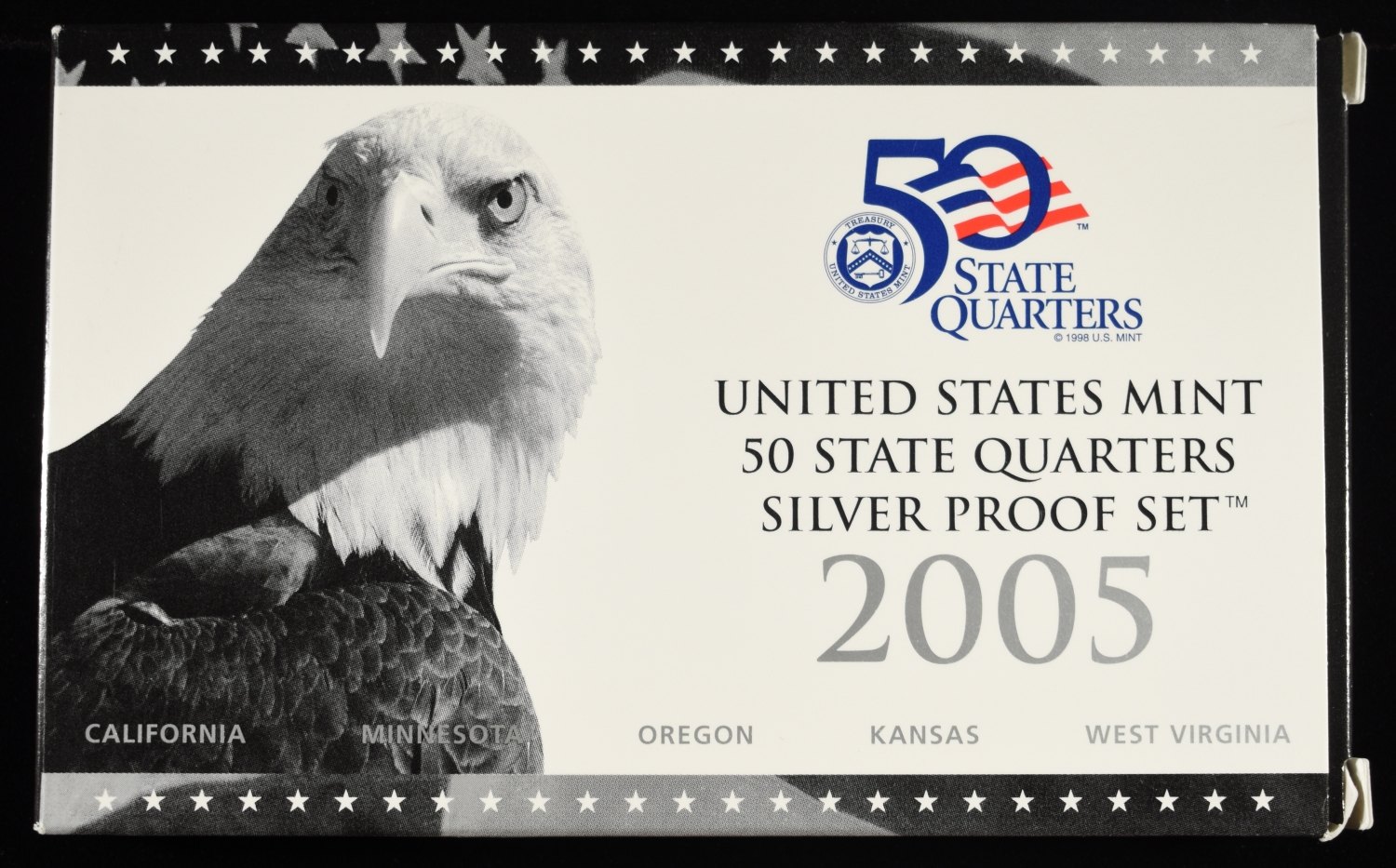 2005 US STATE QUARTERS SILVER PROOF SET