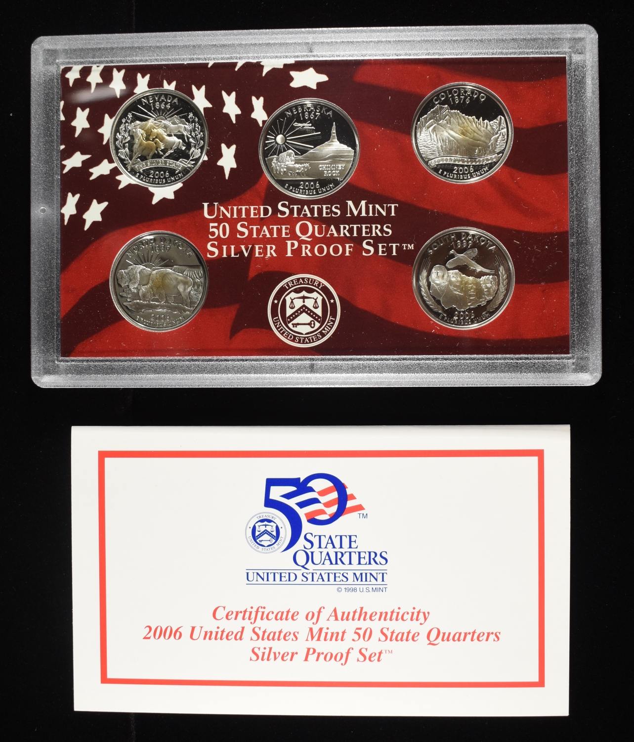 2006 US STATE QUARTERS SILVER PROOF SET