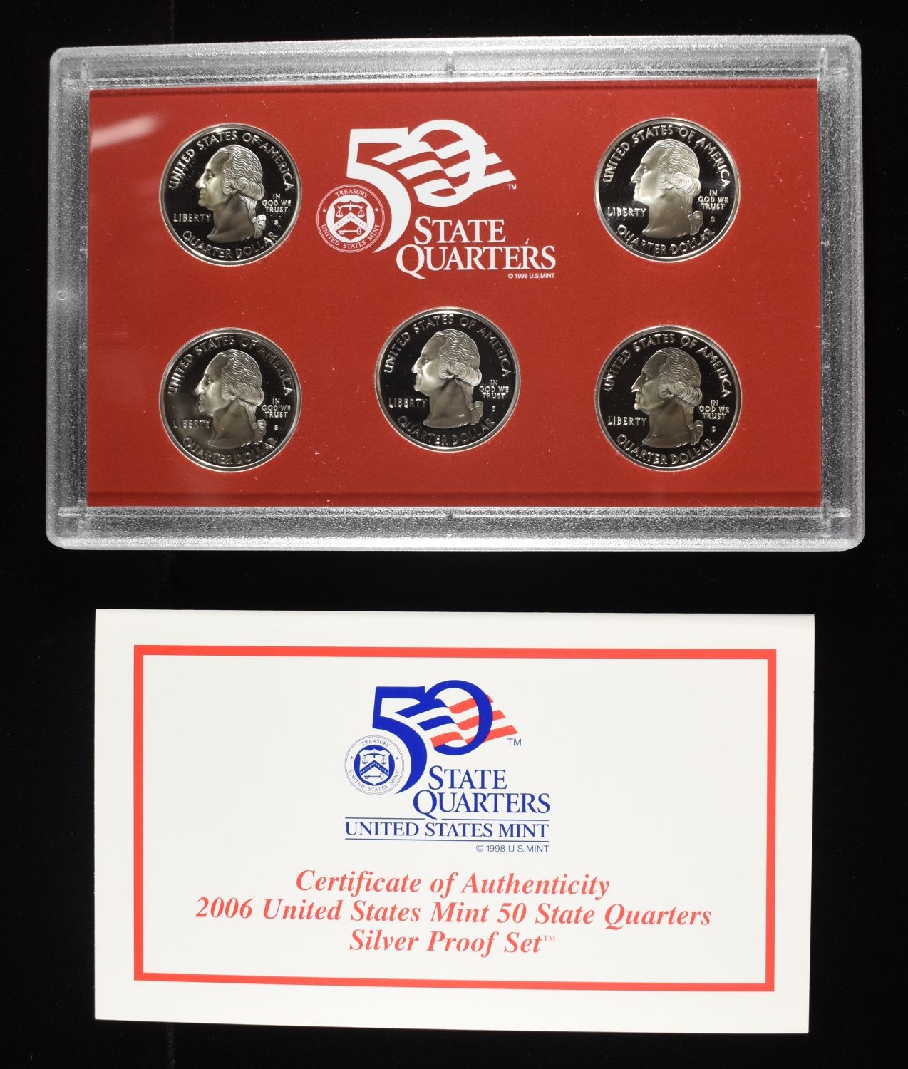 2006 US STATE QUARTERS SILVER PROOF SET