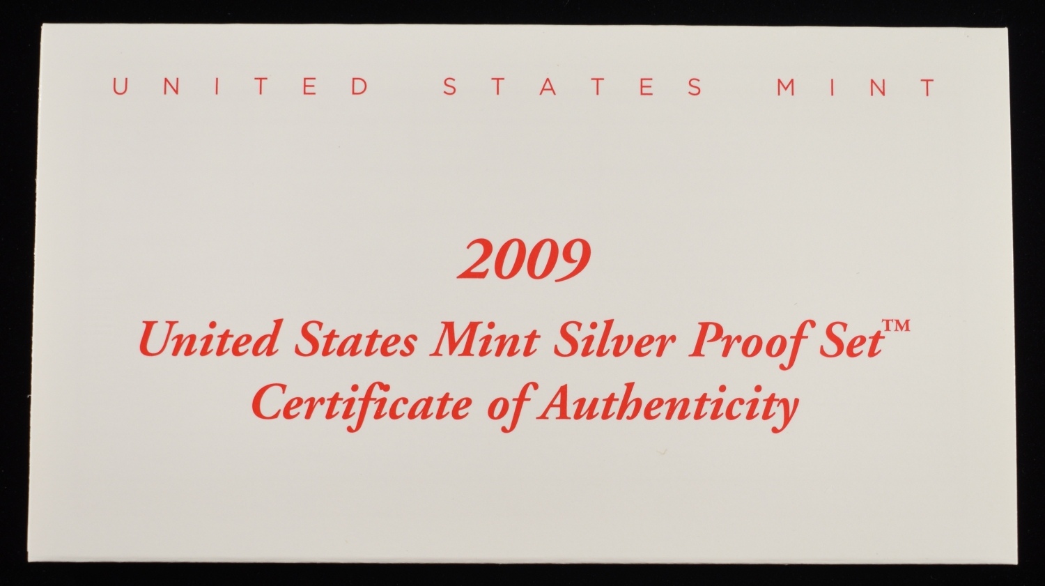 2009 SILVER PROOF SET