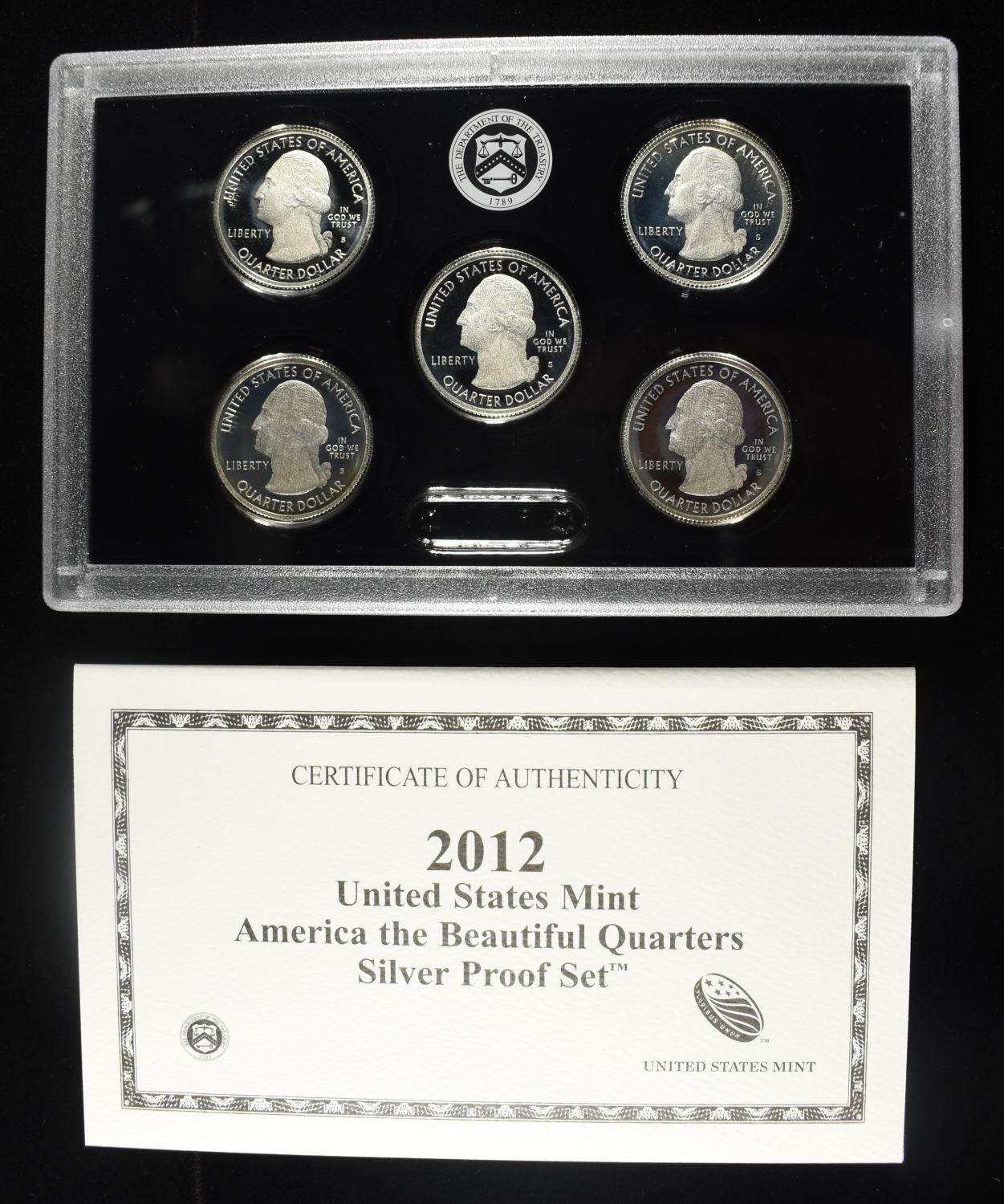 2012 QUARTER SILVER PROOF SET