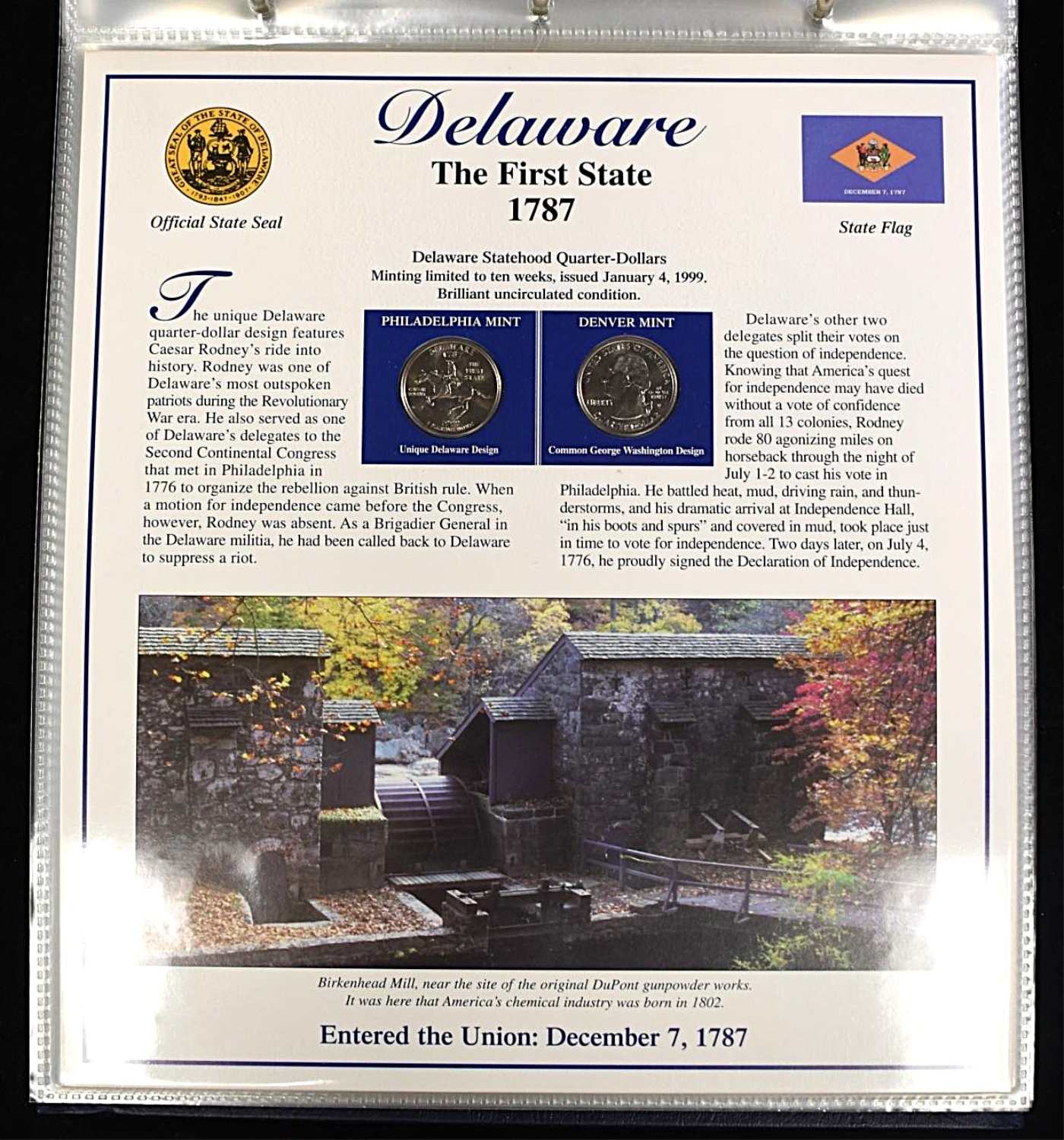 STATEHOOD QUARTERS COLLECTION VOLUME I