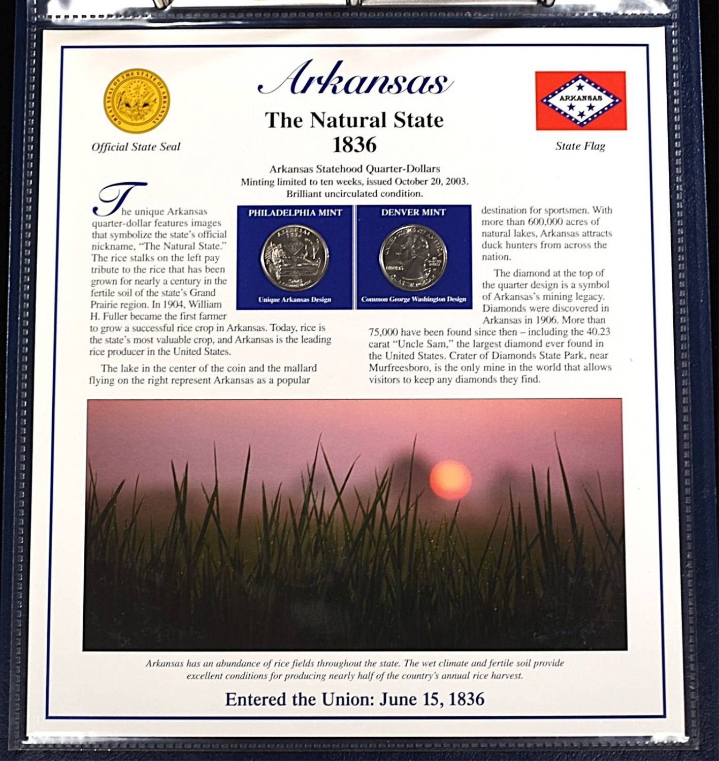 STATEHOOD QUARTERS COLLECTION VOLUME I